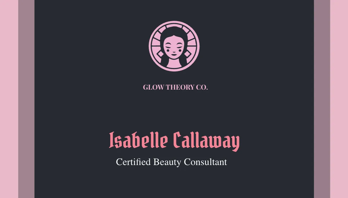Free Beauty Consultant Business Card Template to Edit Online Free Beauty Consultant Business Card Template to Edit Online