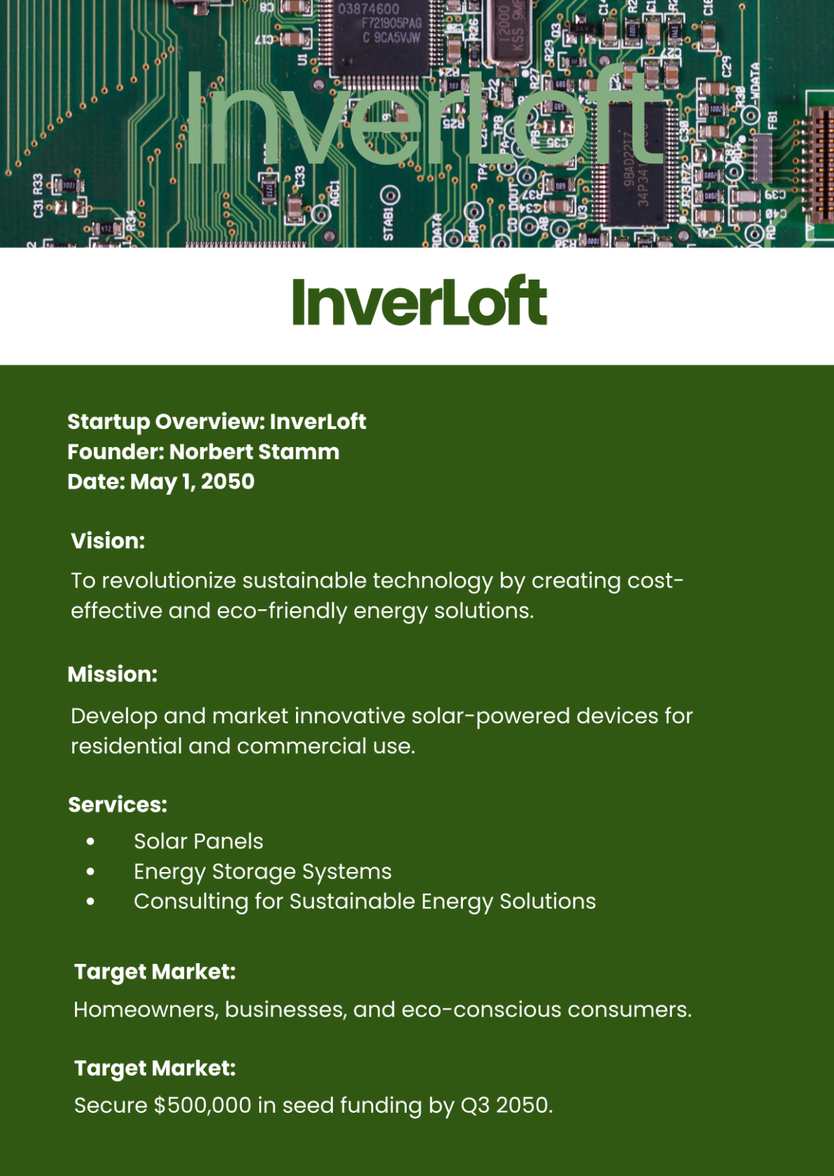 Free Green One Page Startup Document Template to Edit Online Free Green One Page Startup Document Template to Edit Online