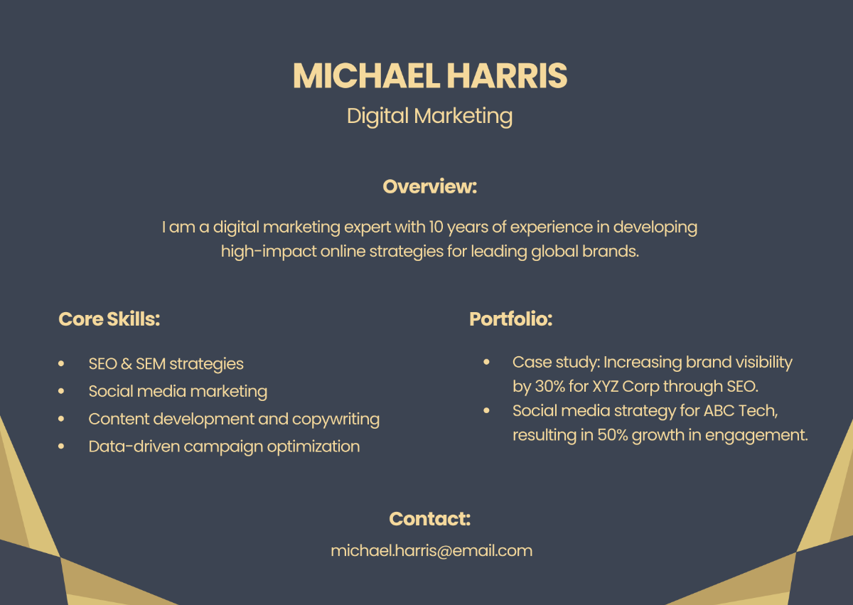 Free Professional One Page Personal Branding Template to Edit Online Free Professional One Page Personal Branding Template to Edit Online