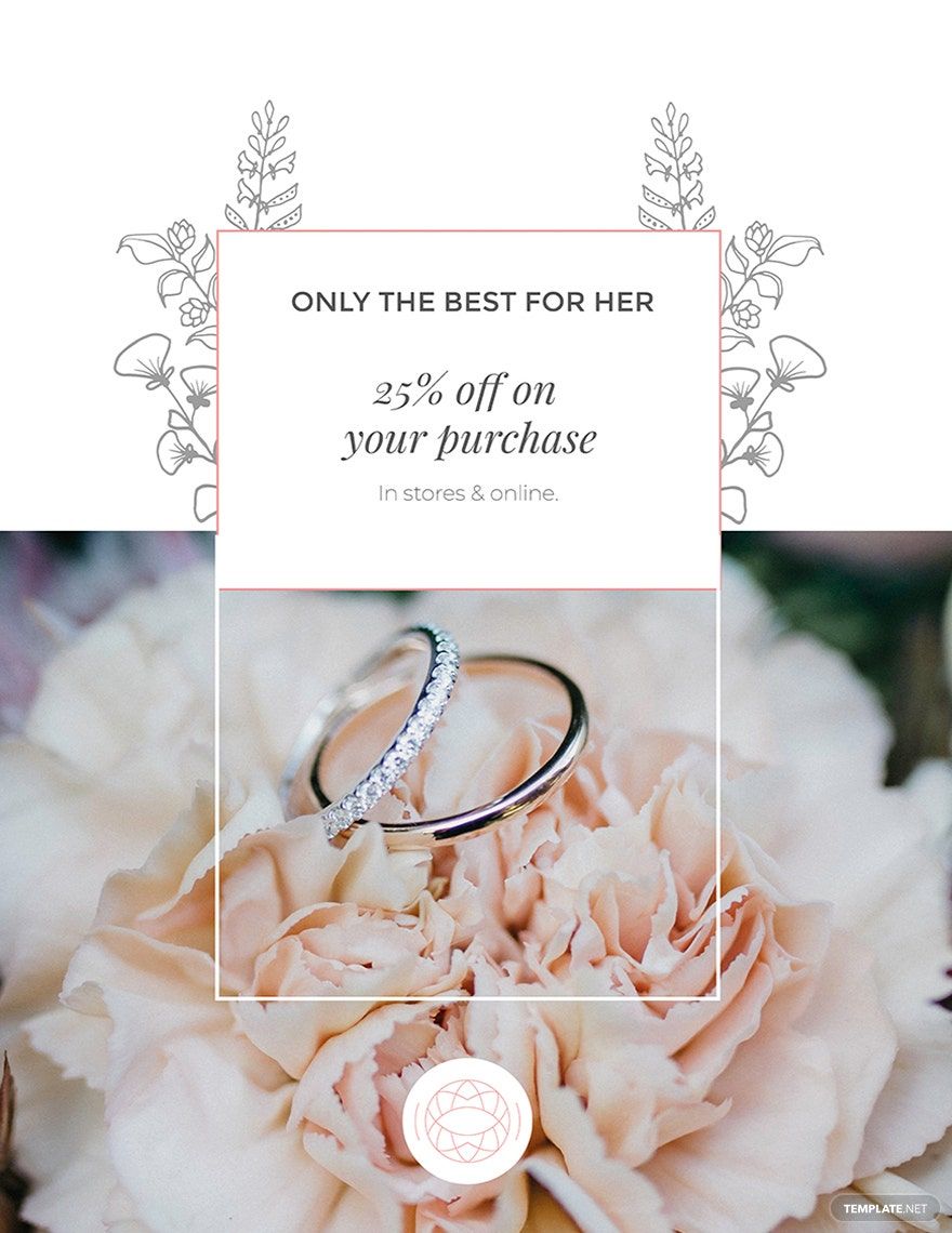 Jewelry Store Discount Poster Template in Pages, Illustrator, PSD - Download | Template.net Jewelry Store Discount Poster Template in Pages, Illustrator, PSD - Download | Template.net