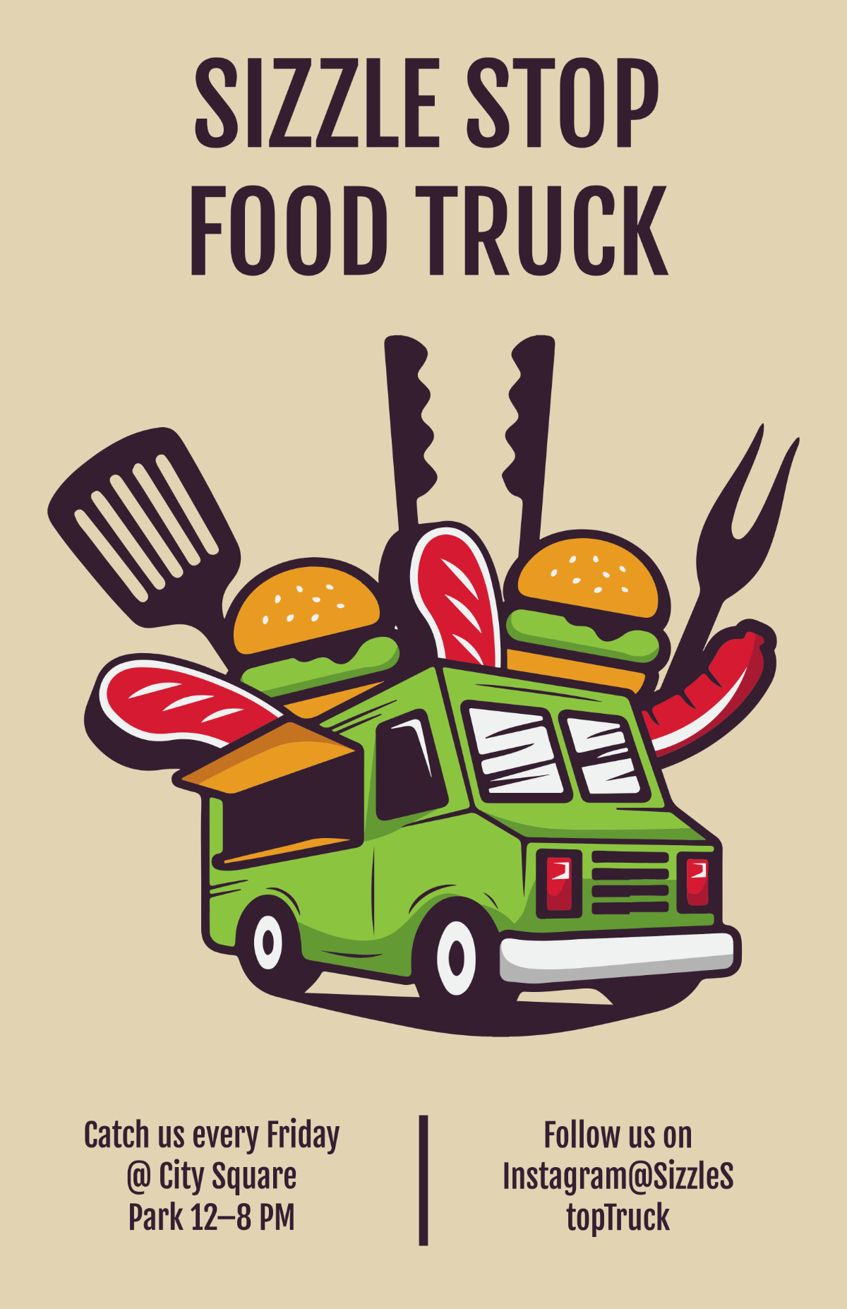 Free Food Truck Poster Template to Edit Online Free Food Truck Poster Template to Edit Online