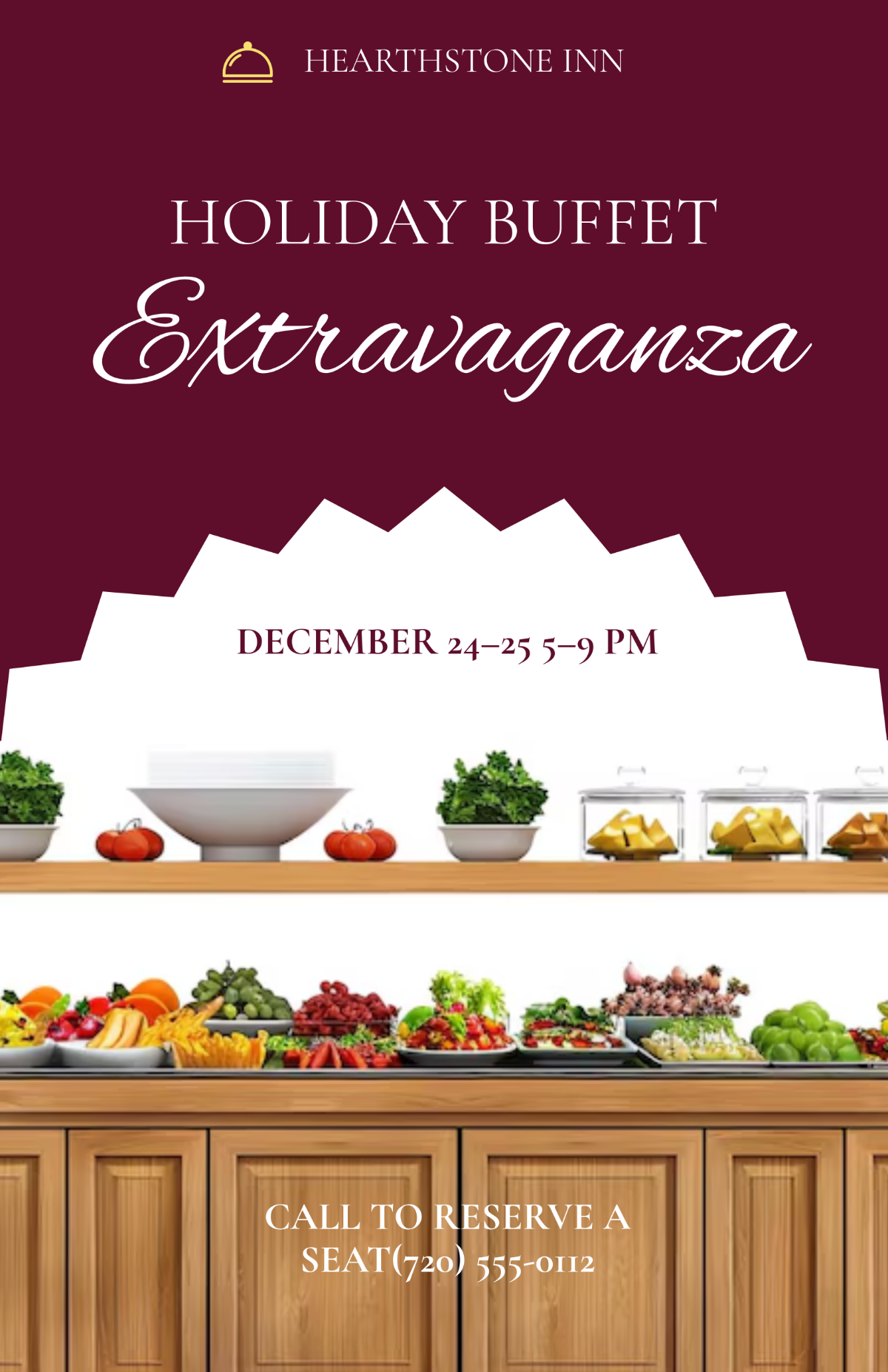 Free Holiday Buffet Poster Template to Edit Online Free Holiday Buffet Poster Template to Edit Online