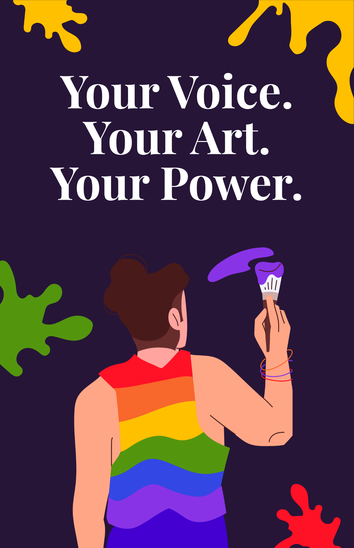 Free Painting Gender Equality Poster Template to Edit Online Free Painting Gender Equality Poster Template to Edit Online