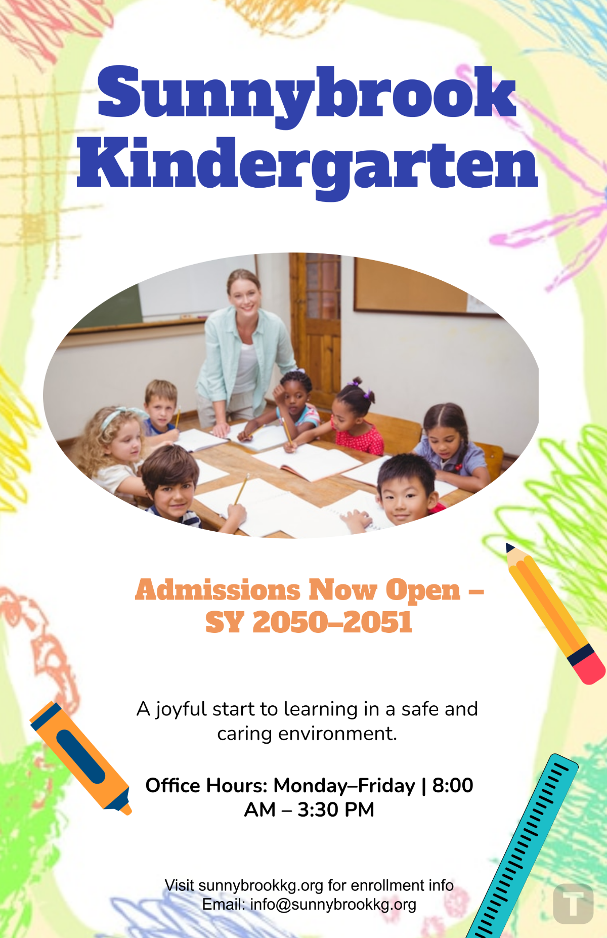 Free Kindergarten Admission Poster Template to Edit Online Free Kindergarten Admission Poster Template to Edit Online