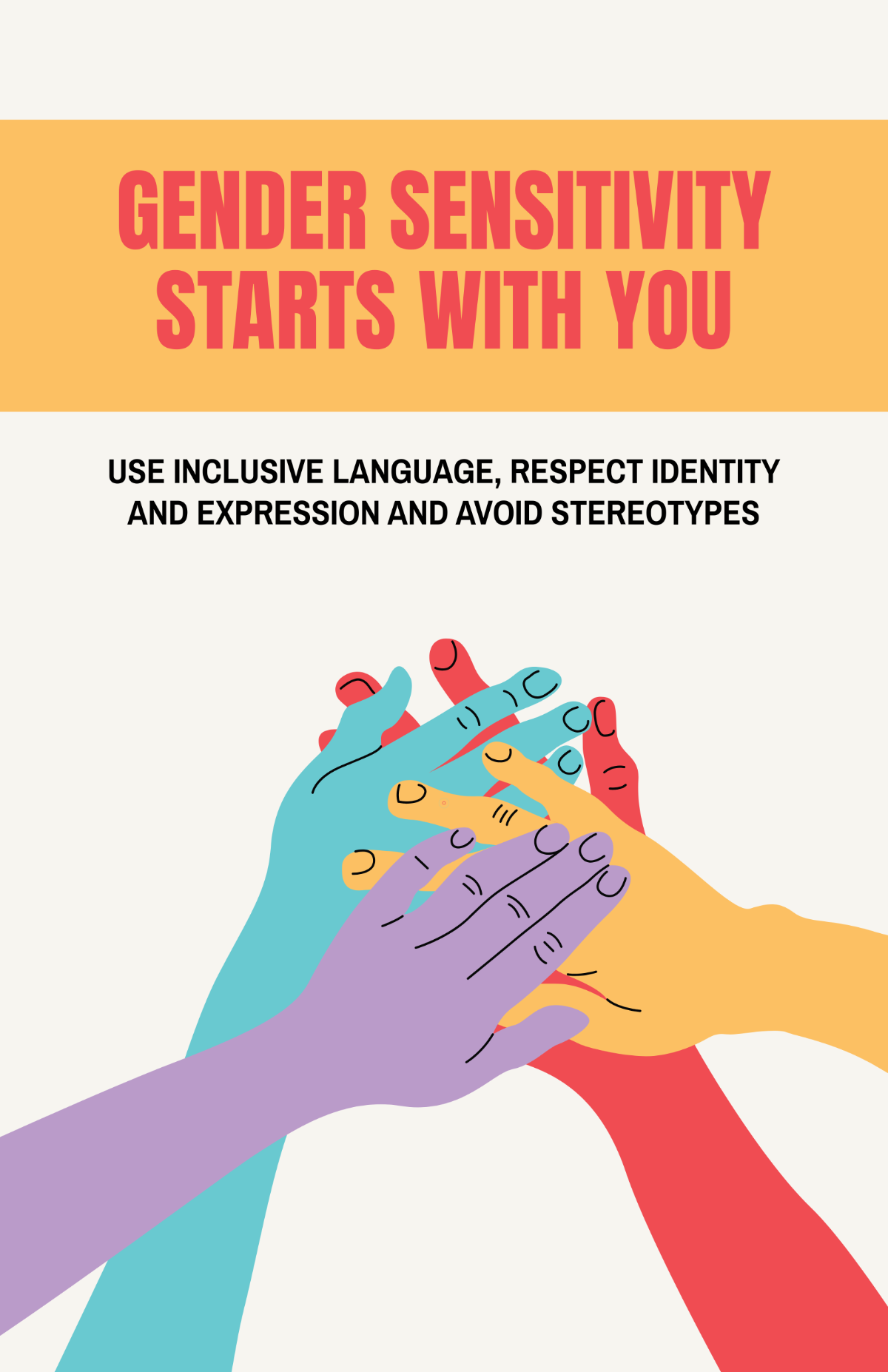 Free Gender Sensitivity Poster Template to Edit Online Free Gender Sensitivity Poster Template to Edit Online