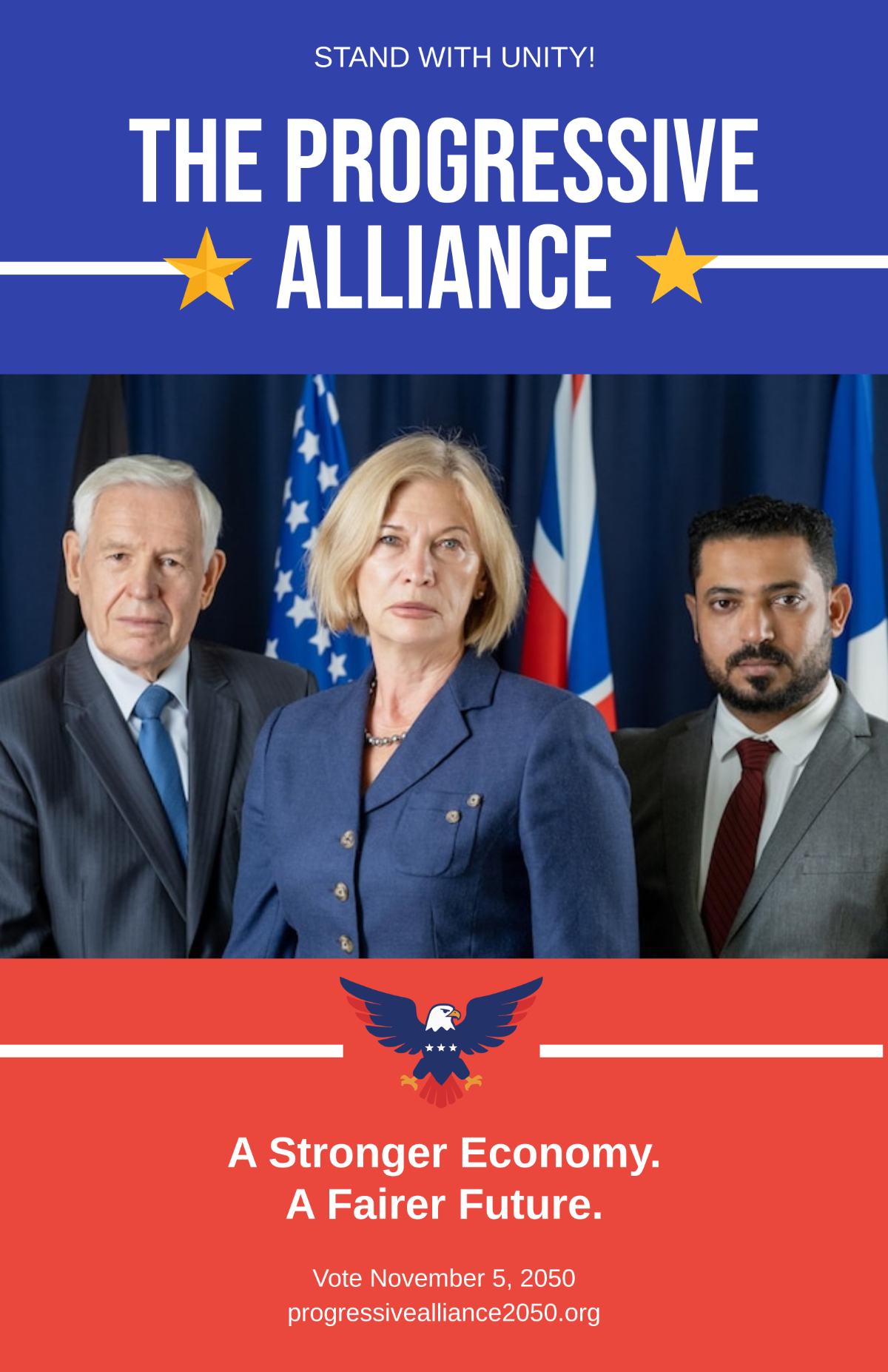 Free Political Party Campaign Poster Template to Edit Online Free Political Party Campaign Poster Template to Edit Online