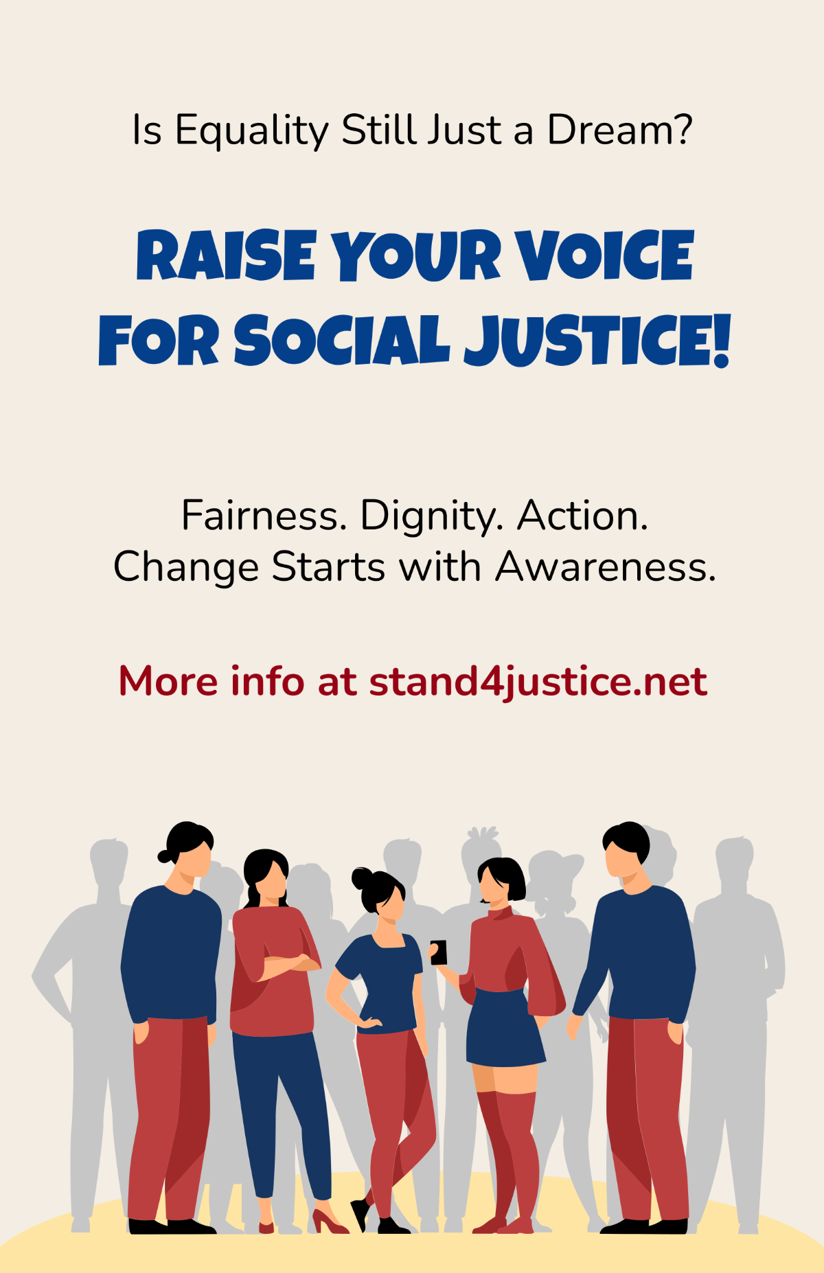 Free Social Justice Awareness Campaign Poster Template to Edit Online Free Social Justice Awareness Campaign Poster Template to Edit Online