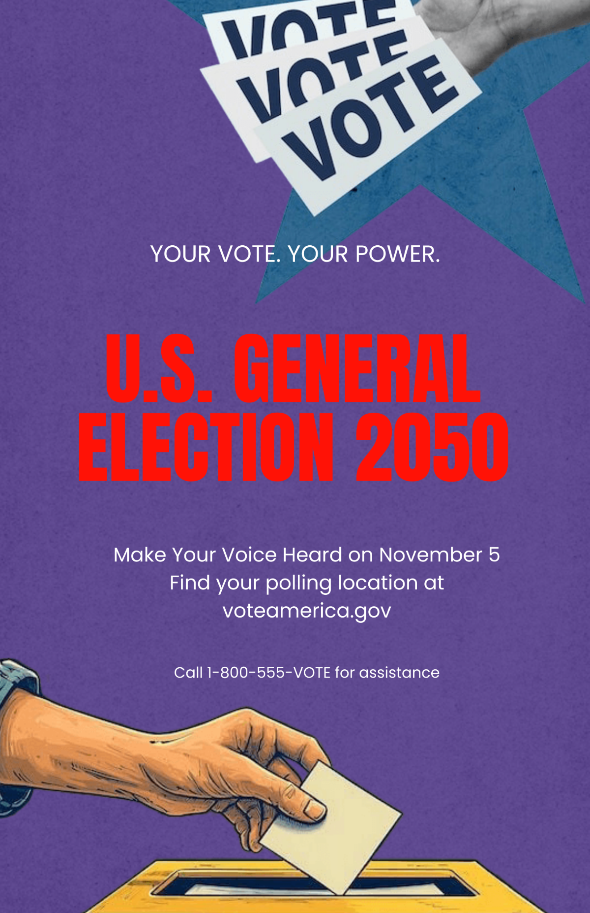 Free US Election Campaign Poster Template to Edit Online Free US Election Campaign Poster Template to Edit Online
