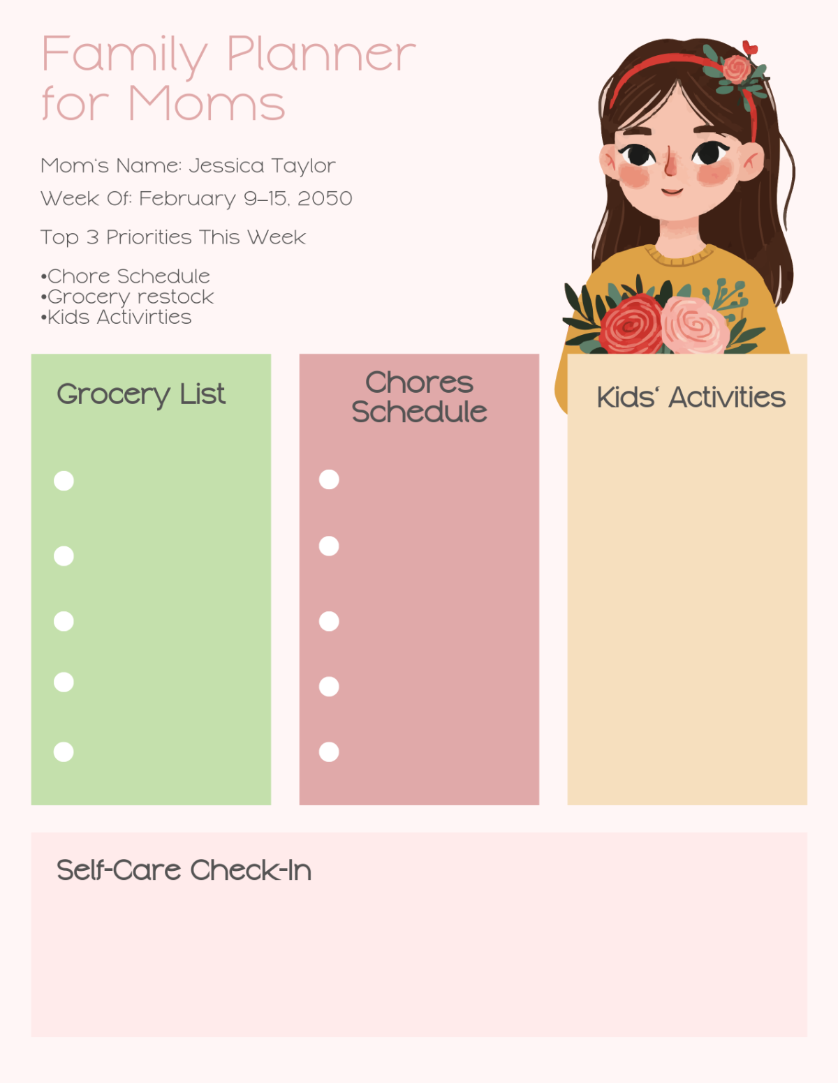 Free Family Planner for Moms Template to Edit Online Free Family Planner for Moms Template to Edit Online