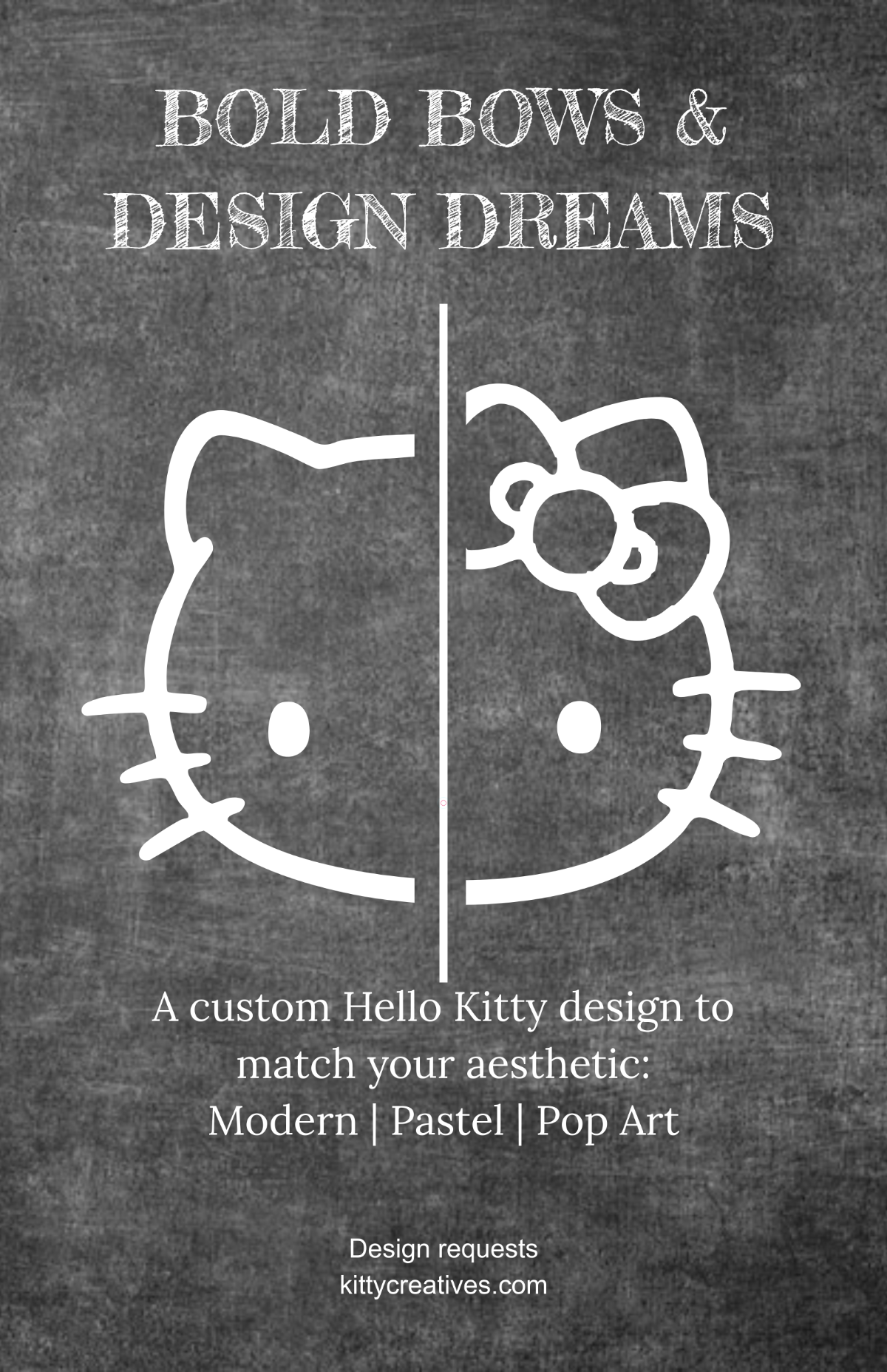 Free Chalkboard Hello Kitty Poster Design Template to Edit Online Free Chalkboard Hello Kitty Poster Design Template to Edit Online
