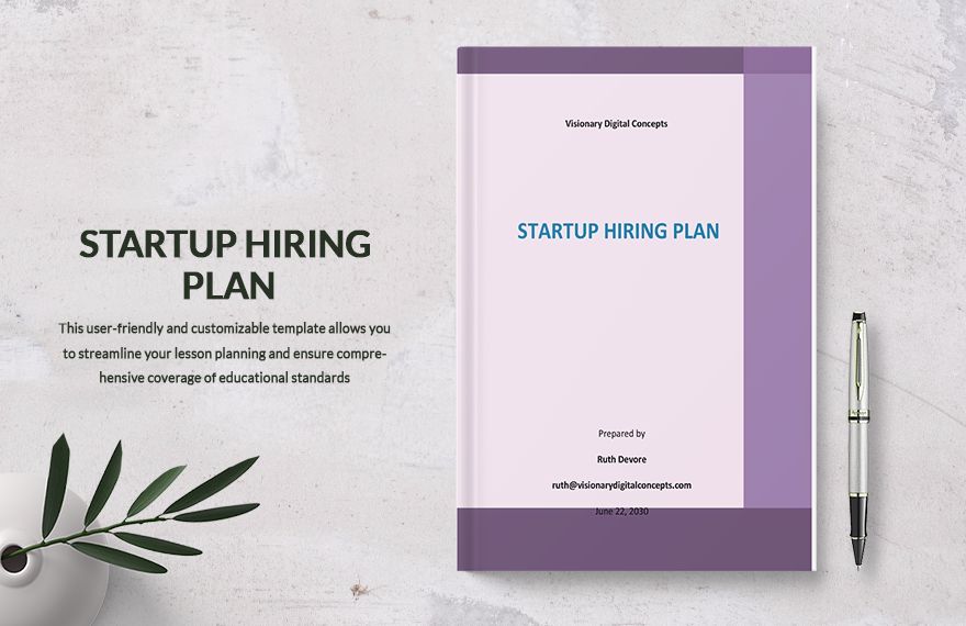 Startup Hiring Plan Template in Word, PDF, Google Docs, Pages - Download | Template.net Startup Hiring Plan Template in Word, PDF, Google Docs, Pages - Download | Template.net