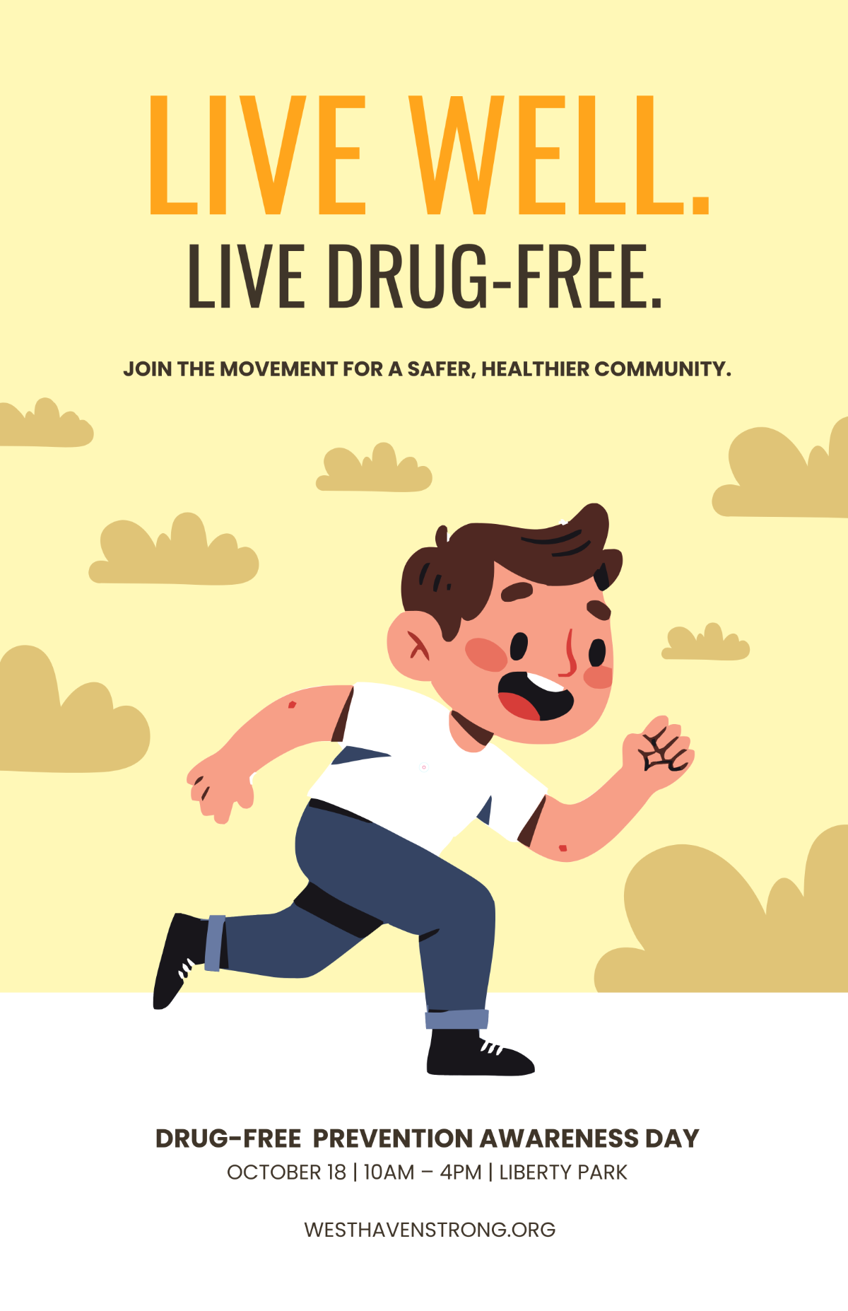Free Printable Drug Free Prevention Poster Template to Edit Online Free Printable Drug Free Prevention Poster Template to Edit Online