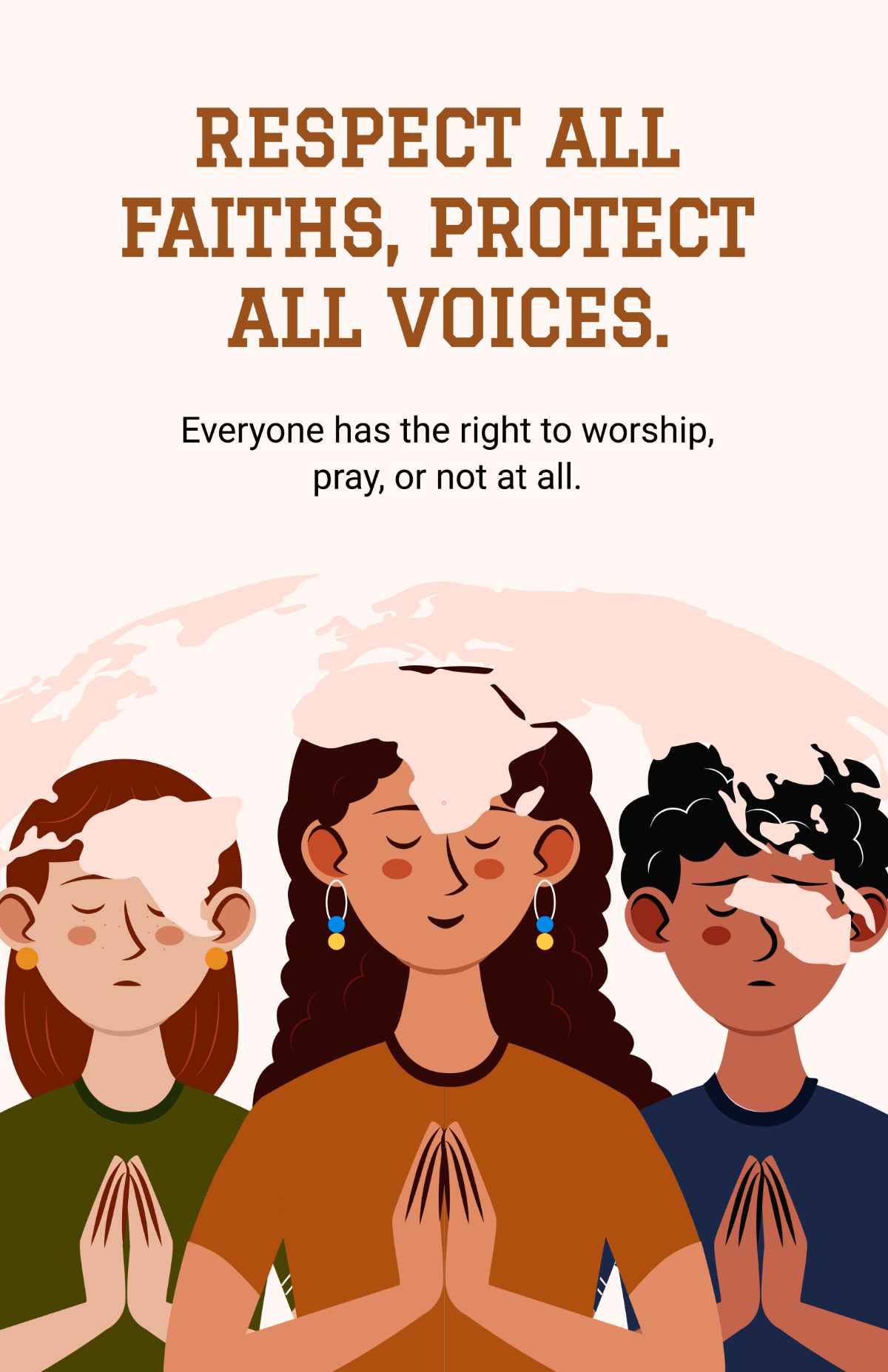 Free Religious Human Rights Poster Template to Edit Online Free Religious Human Rights Poster Template to Edit Online