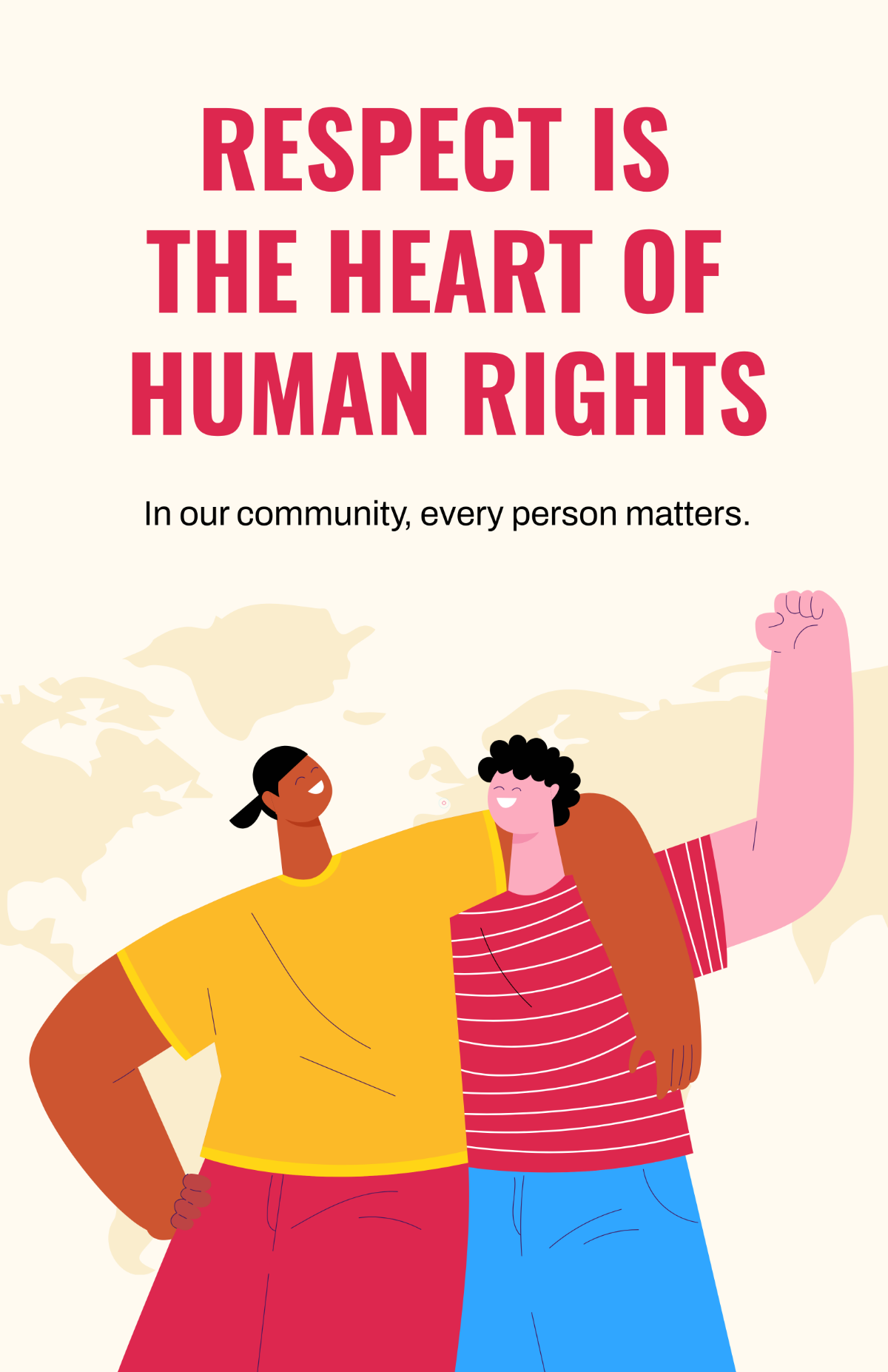 Free Human Rights Respect Poster Template to Edit Online Free Human Rights Respect Poster Template to Edit Online