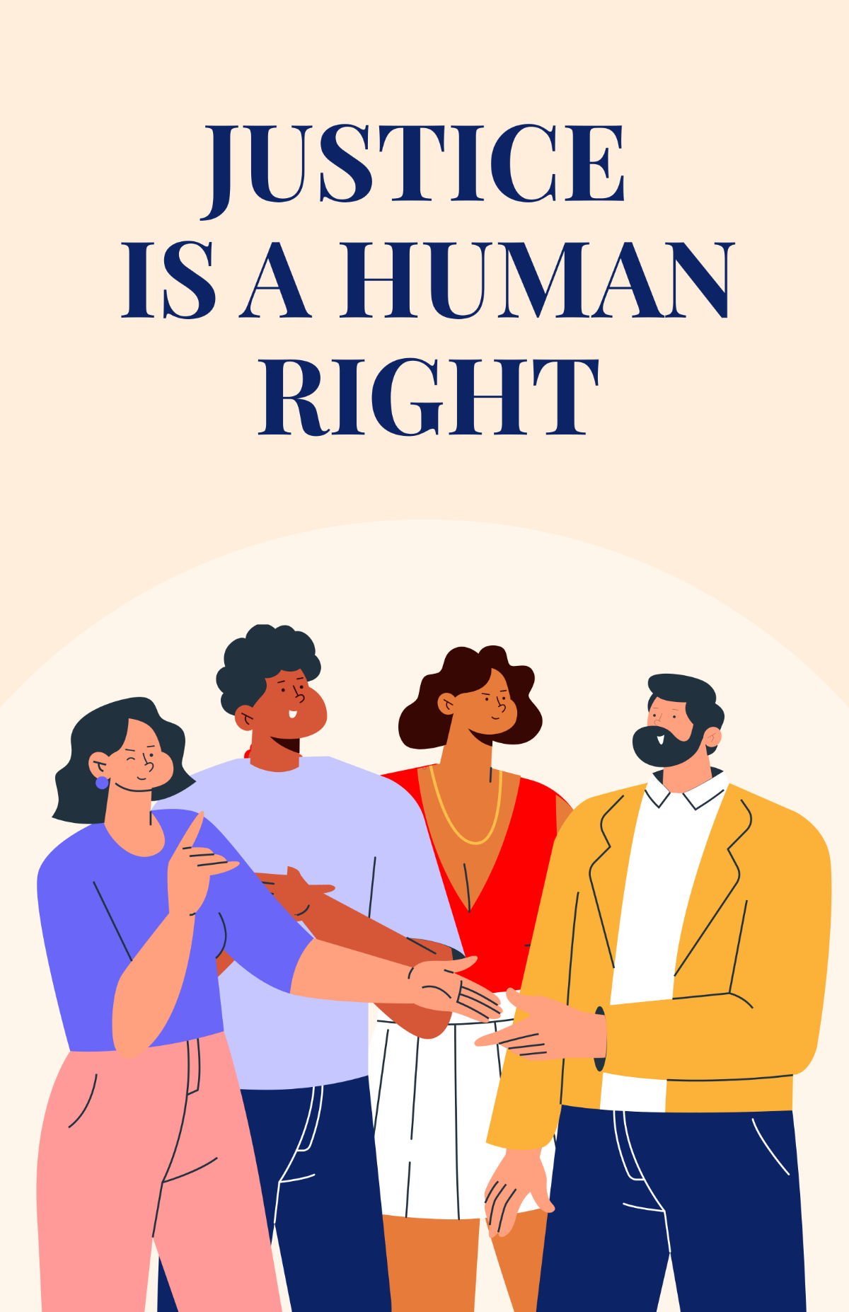 Free Colorful Human Rights Justice Poster Template to Edit Online Free Colorful Human Rights Justice Poster Template to Edit Online
