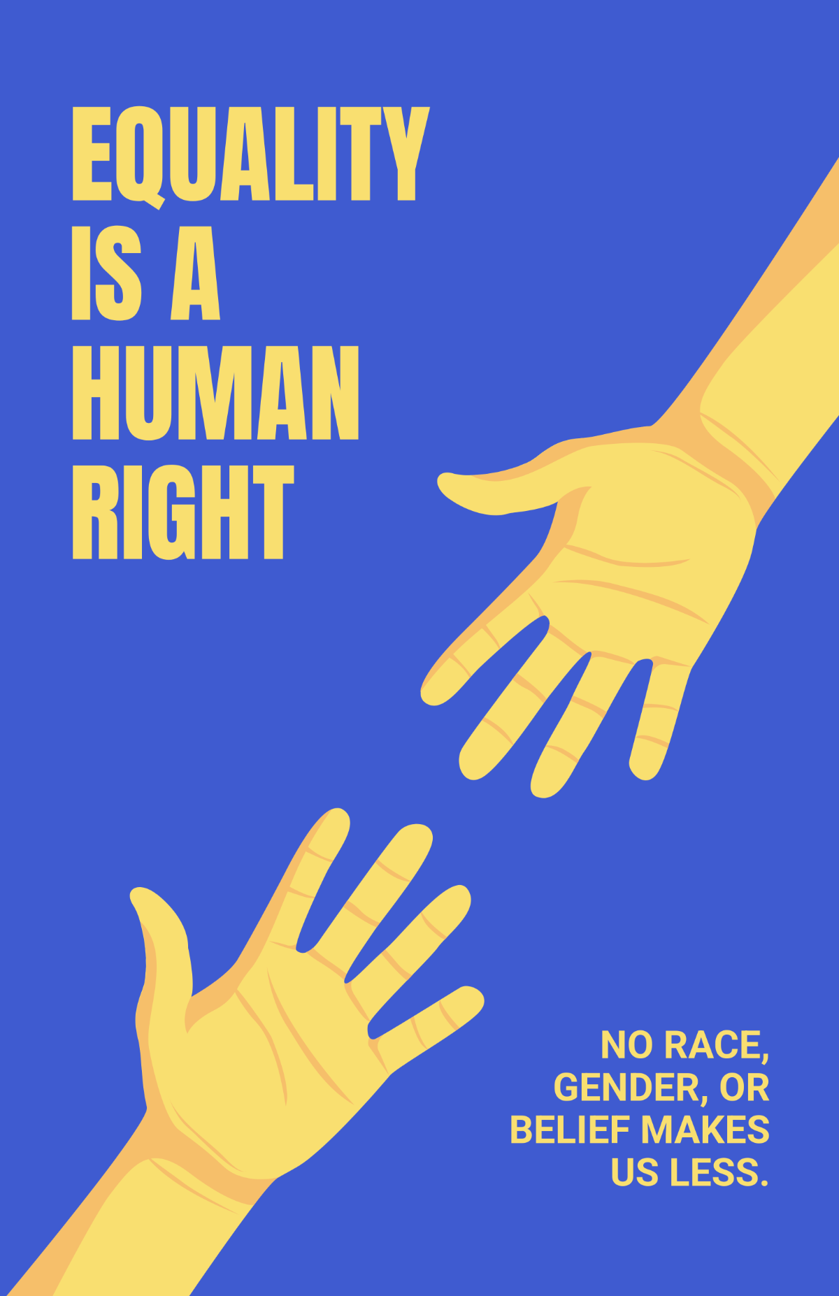 Free Human Rights Equality Poster Template to Edit Online Free Human Rights Equality Poster Template to Edit Online