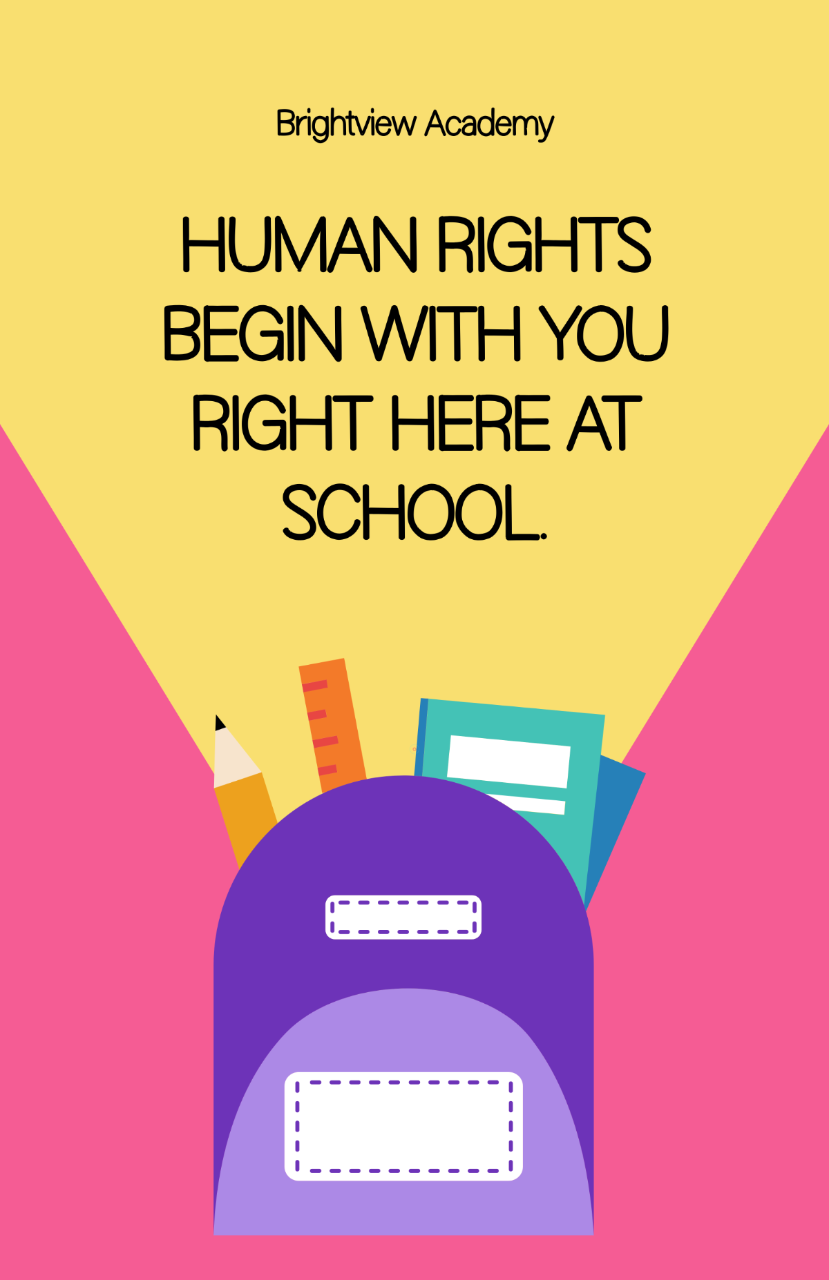 Free Human Rights Poster for School Template to Edit Online Free Human Rights Poster for School Template to Edit Online
