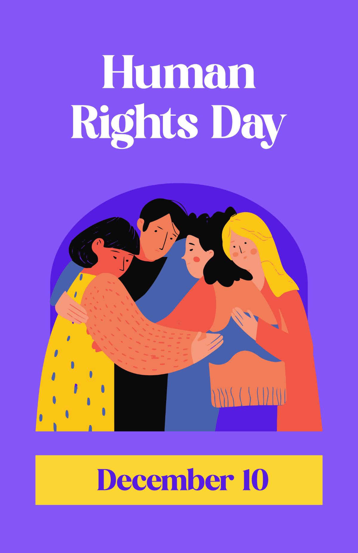 Free Human Rights Day Background Poster Template to Edit Online Free Human Rights Day Background Poster Template to Edit Online