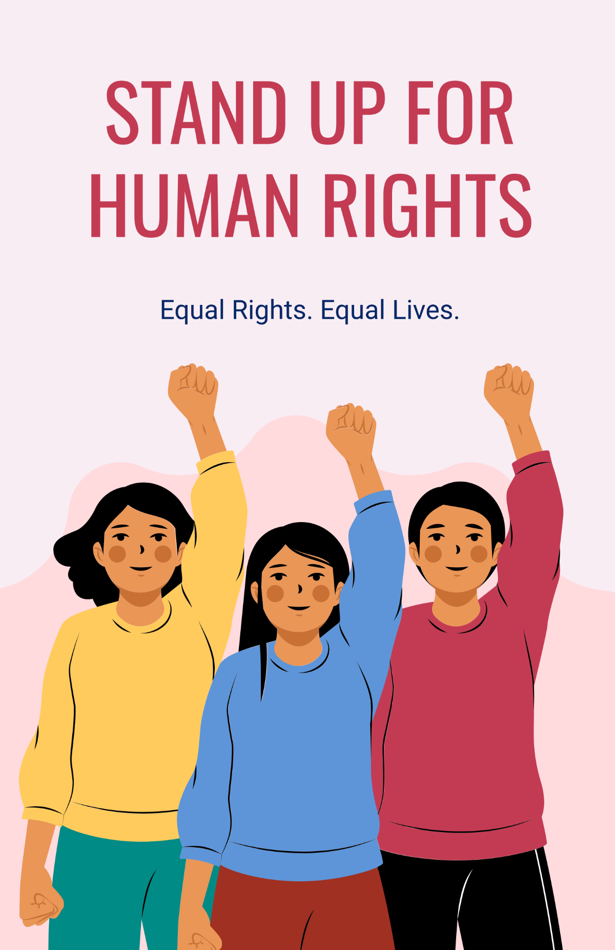 Free Creative Human Rights Protest Poster Template to Edit Online Free Creative Human Rights Protest Poster Template to Edit Online