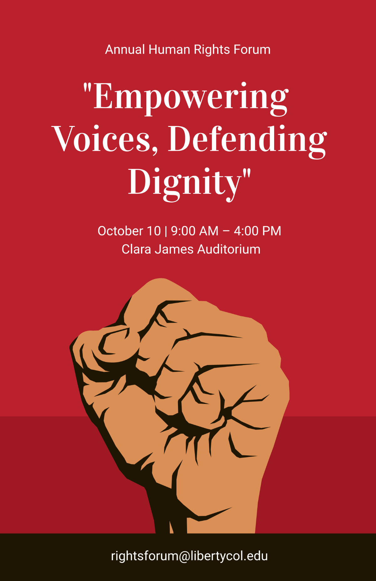 Free College Human Rights Forum Poster Template to Edit Online Free College Human Rights Forum Poster Template to Edit Online