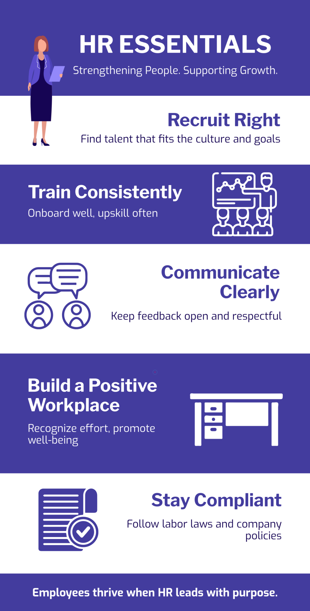 HR Infographic Printable Poster Template