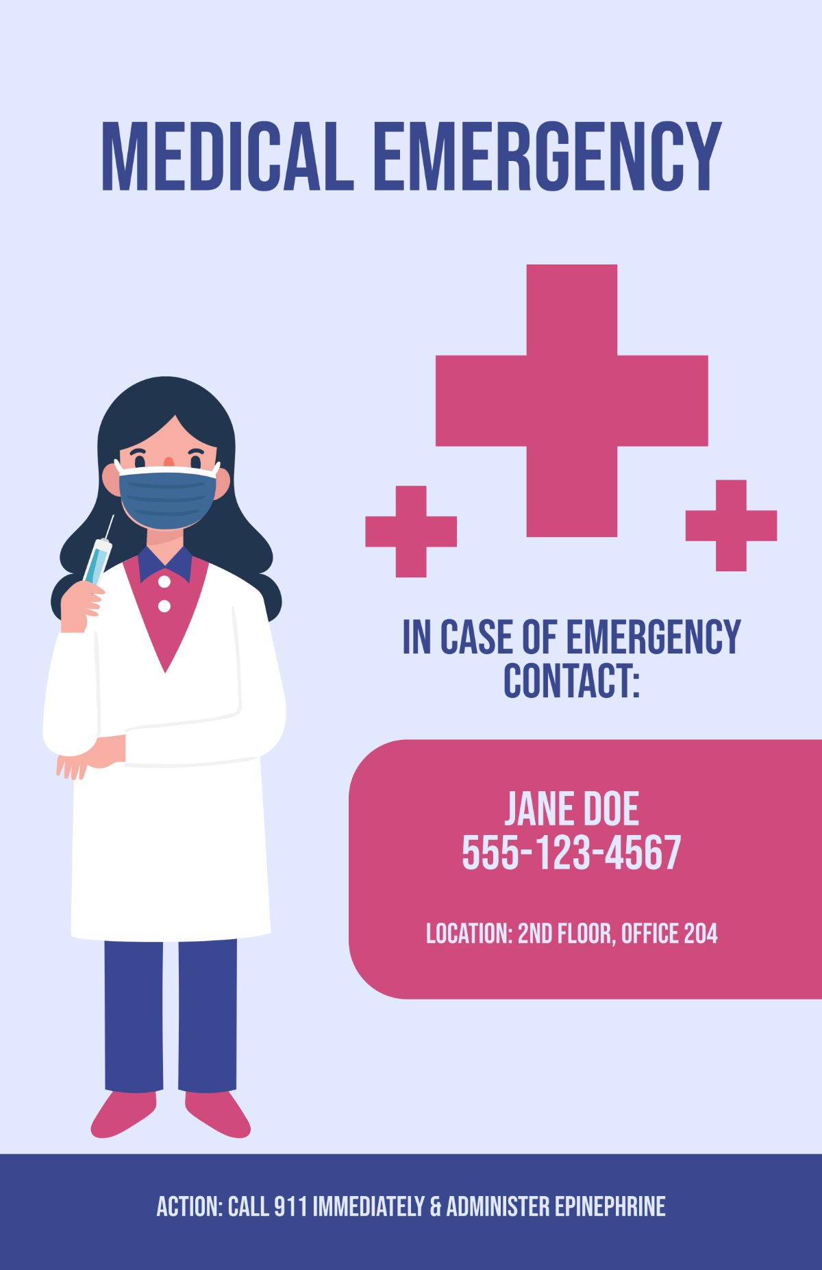 Free Medical Emergency Poster Template to Edit Online Free Medical Emergency Poster Template to Edit Online