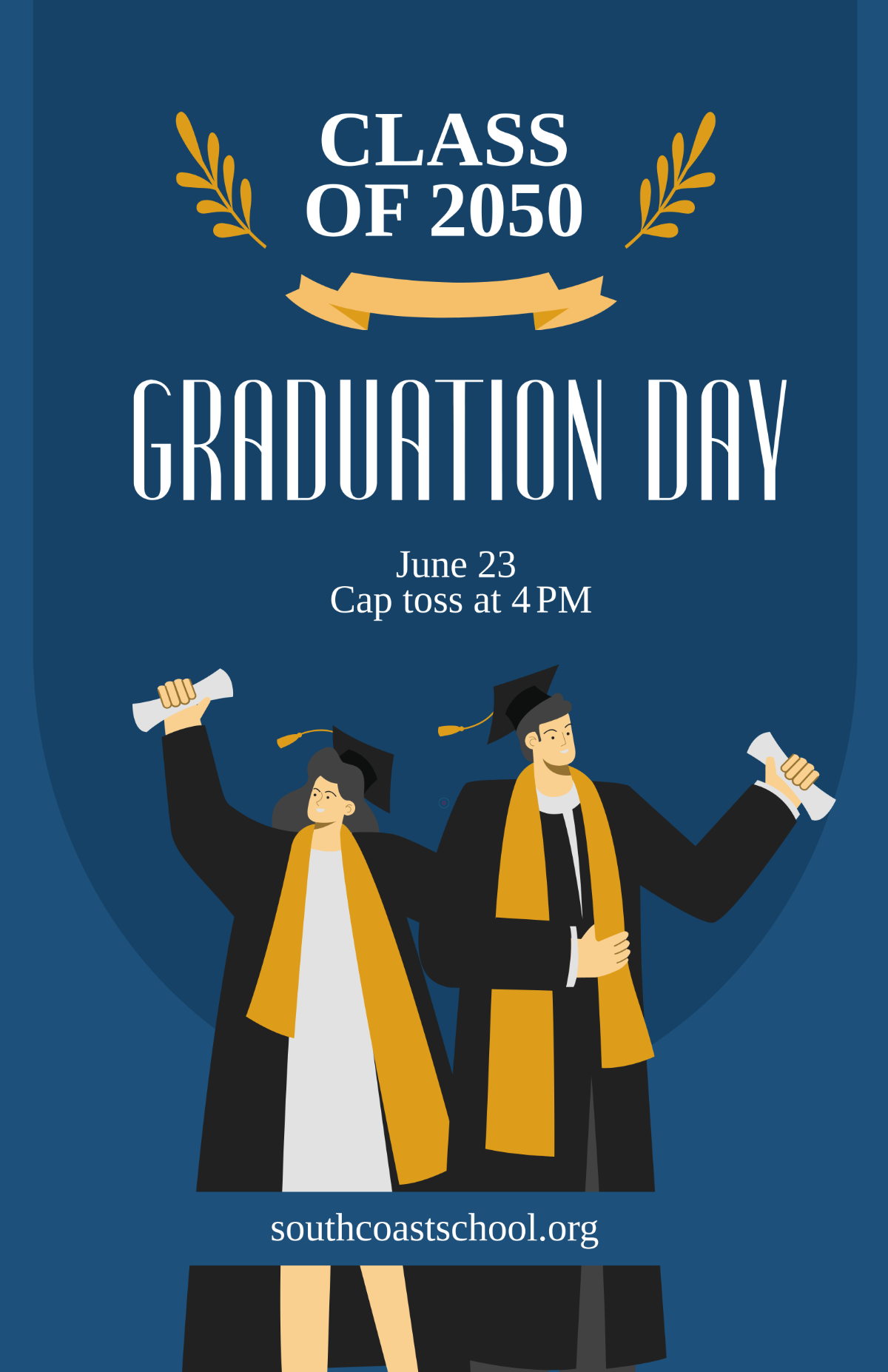 Free Graduation Day Poster Template to Edit Online Free Graduation Day Poster Template to Edit Online