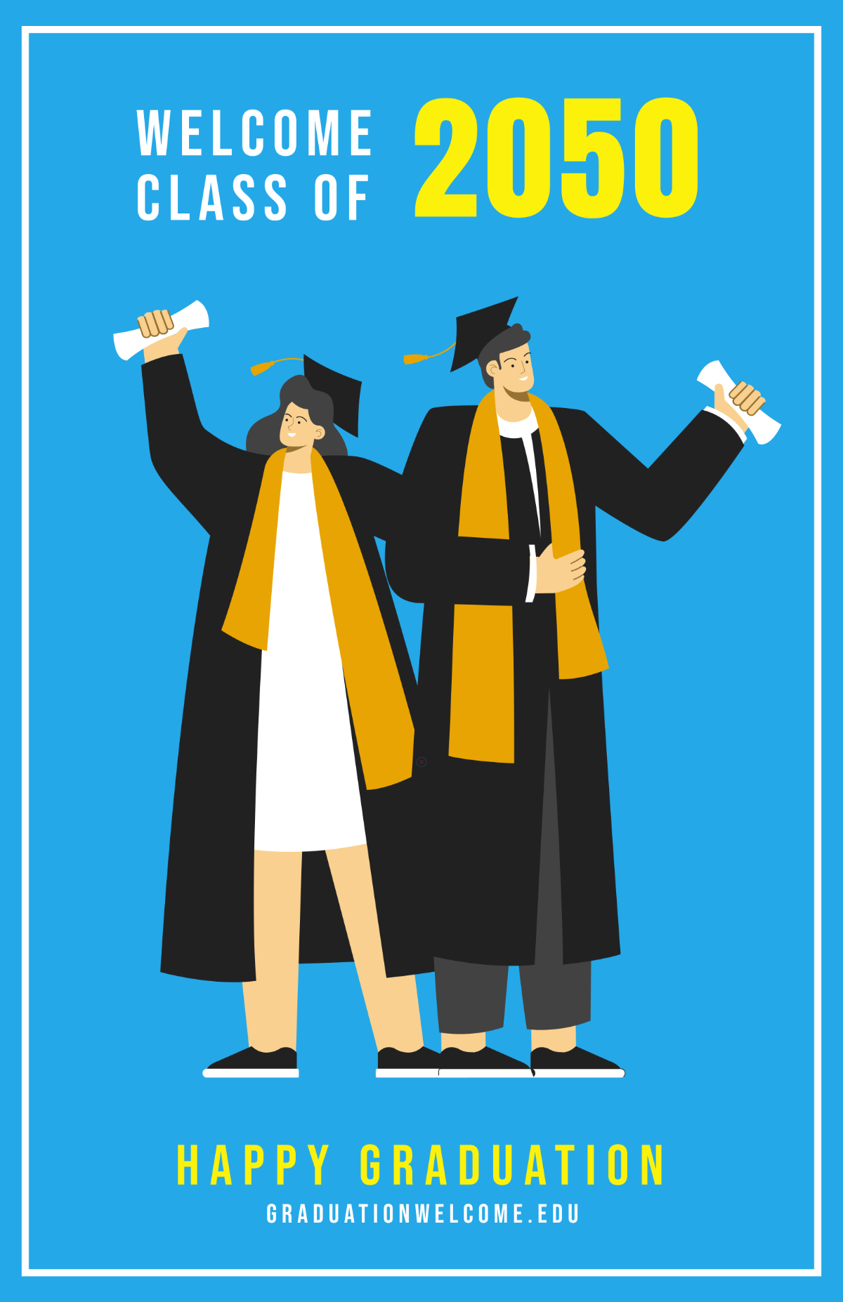 Free Printable Graduation Welcome Poster to Edit Online Free Printable Graduation Welcome Poster to Edit Online