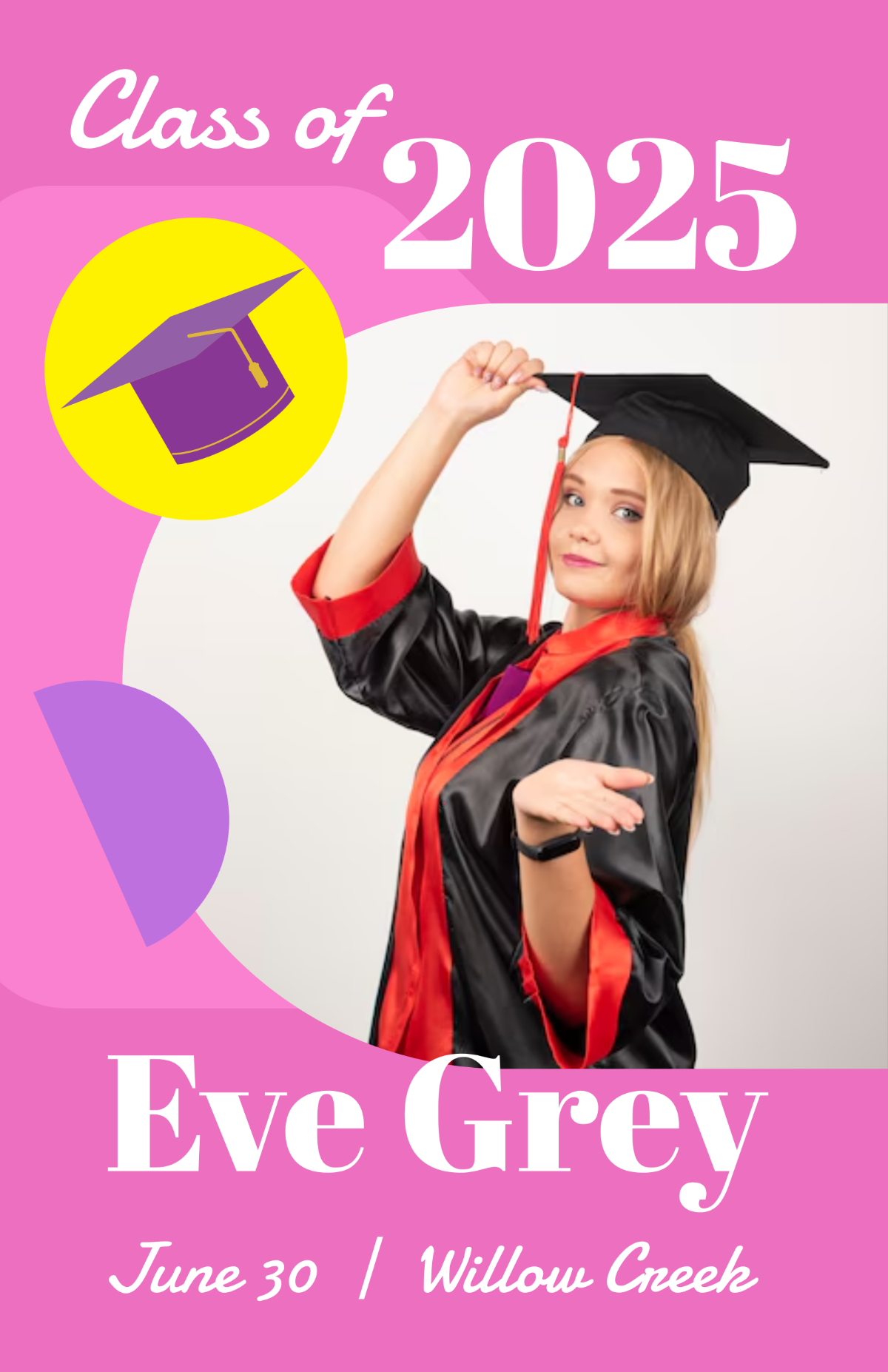 Free Handmade Graduation Poster Template to Edit Online Free Handmade Graduation Poster Template to Edit Online