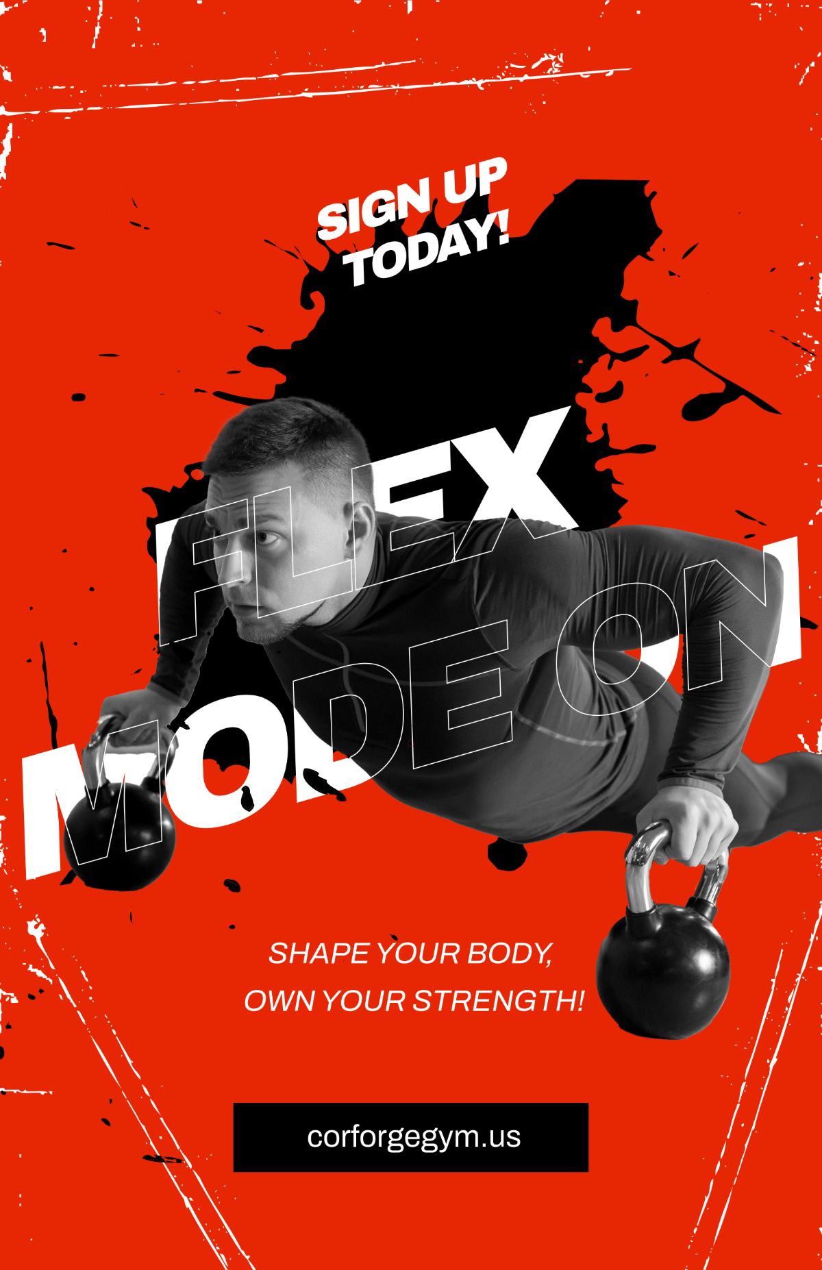 Free Flex Fitness Poster Template to Edit Online Free Flex Fitness Poster Template to Edit Online