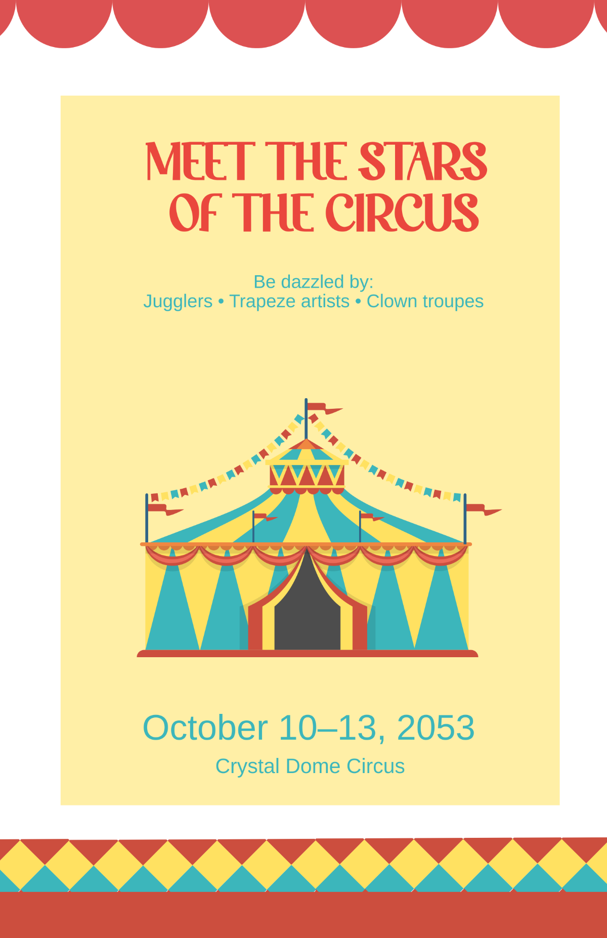 Free Circus Performer Poster Template to Edit Online Free Circus Performer Poster Template to Edit Online