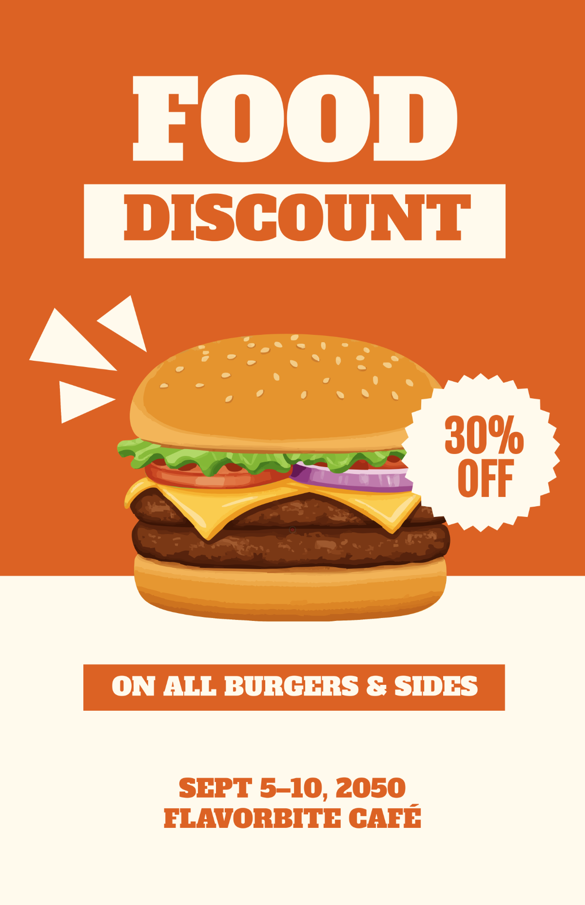 Free Food Discount Poster Template to Edit Online Free Food Discount Poster Template to Edit Online