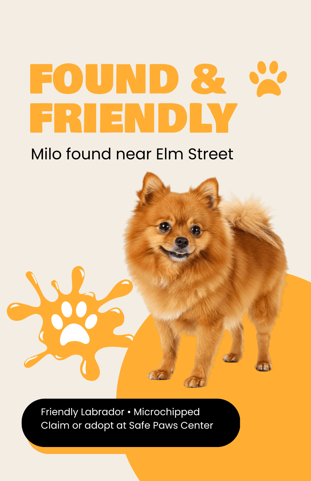 Free Lost Dog Adoption Poster Template to Edit Online Free Lost Dog Adoption Poster Template to Edit Online