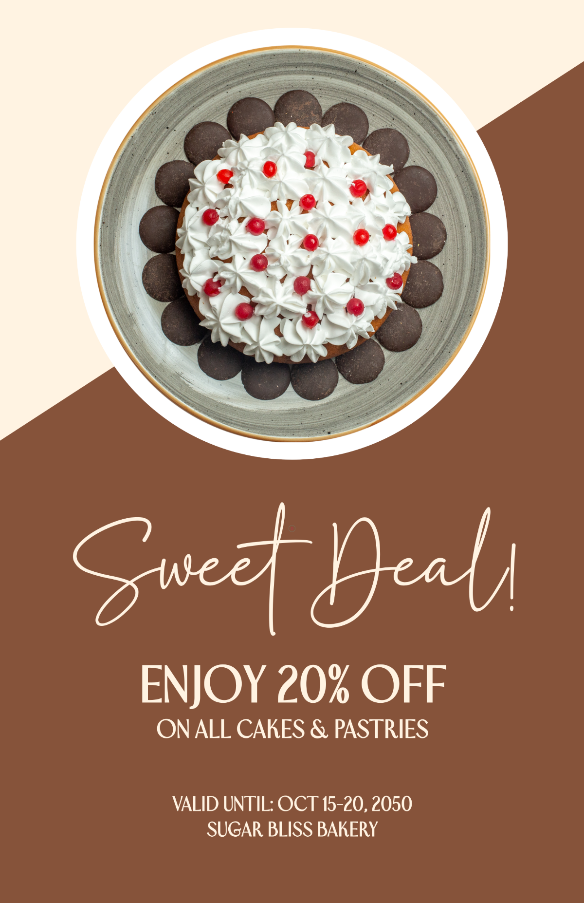 Free Cake Discount Poster Template to Edit Online Free Cake Discount Poster Template to Edit Online