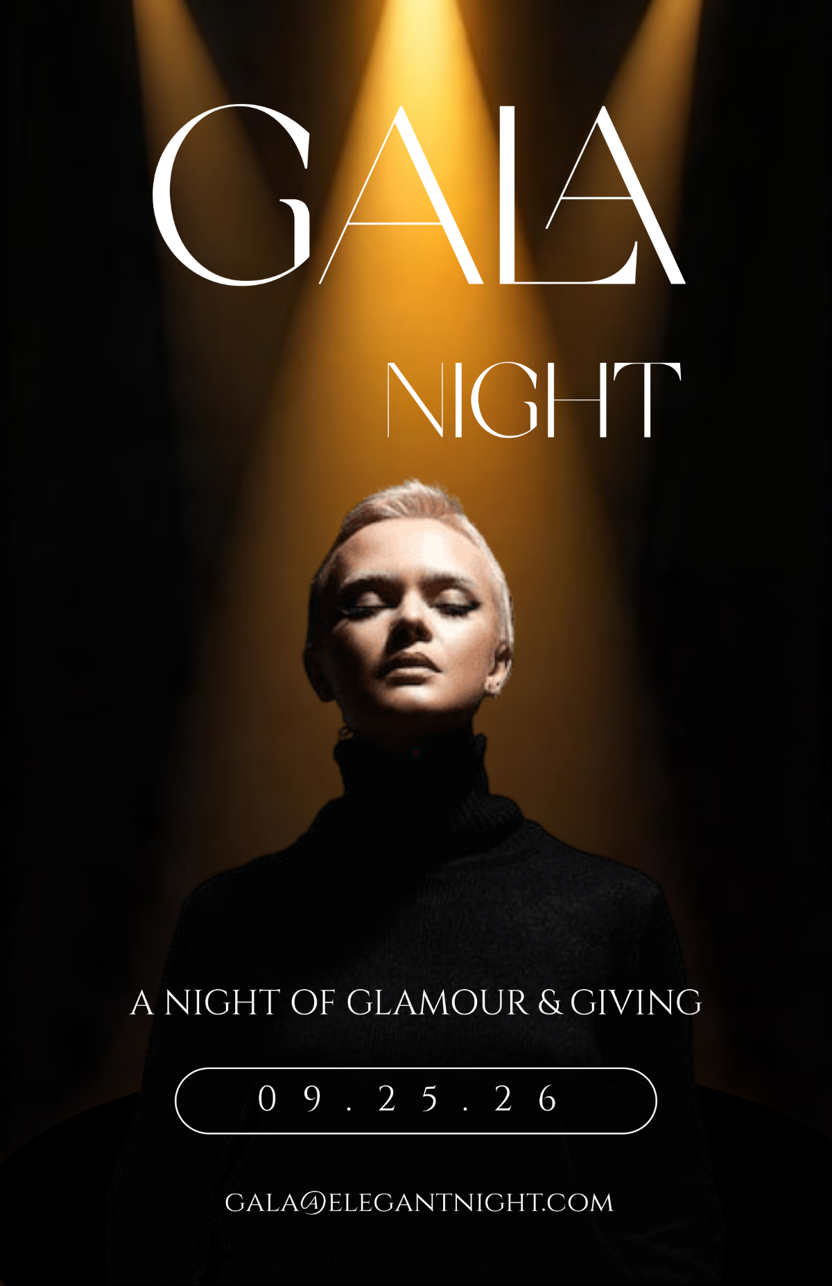 Free Elegant Gala Night Poster Template to Edit Online Free Elegant Gala Night Poster Template to Edit Online