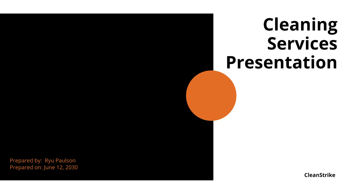 Sample Cleaning Services Presentation Template Sample Cleaning Services Presentation Template