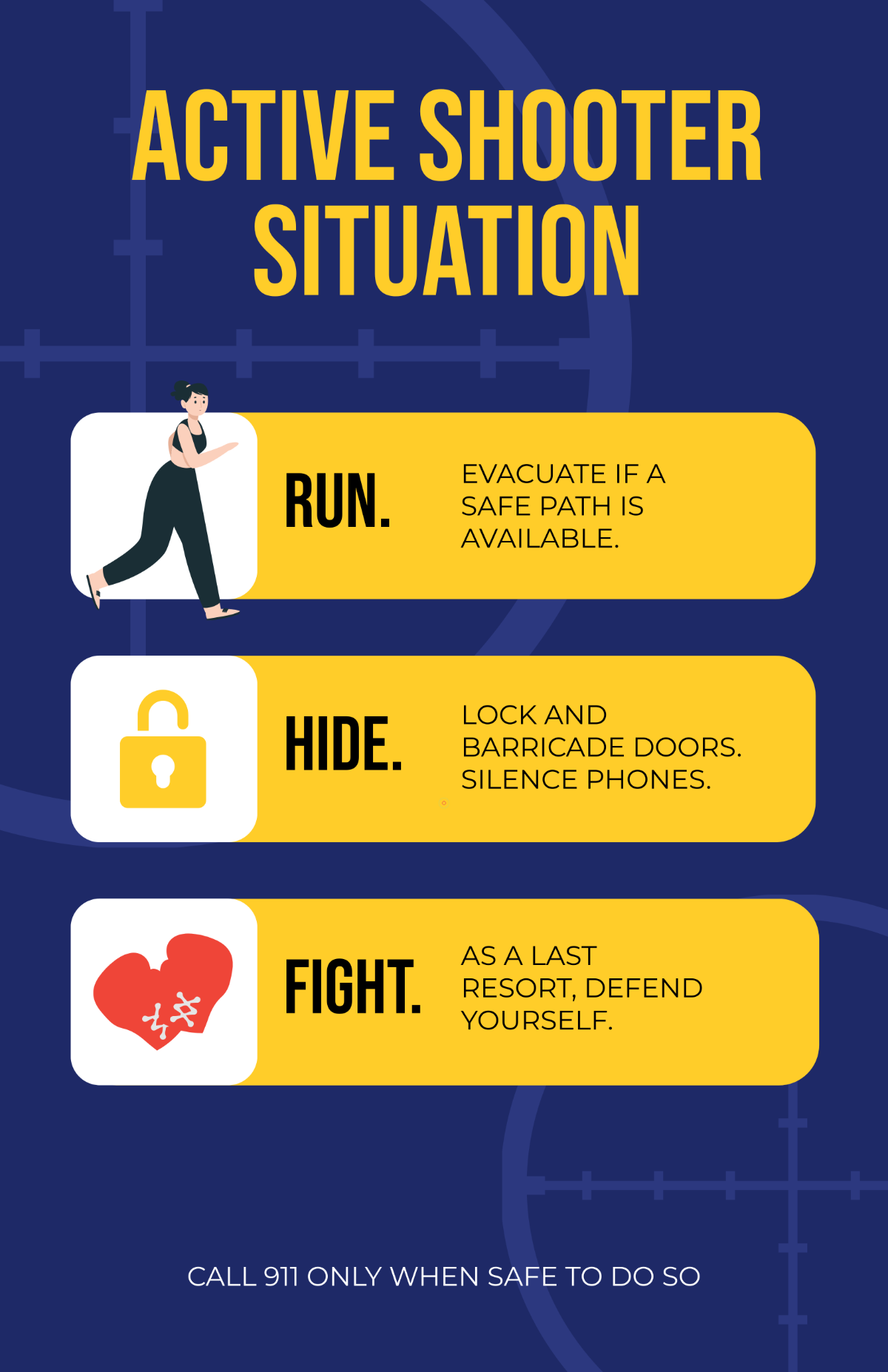 Free Active Shooter Emergency Poster Template to Edit Online Free Active Shooter Emergency Poster Template to Edit Online