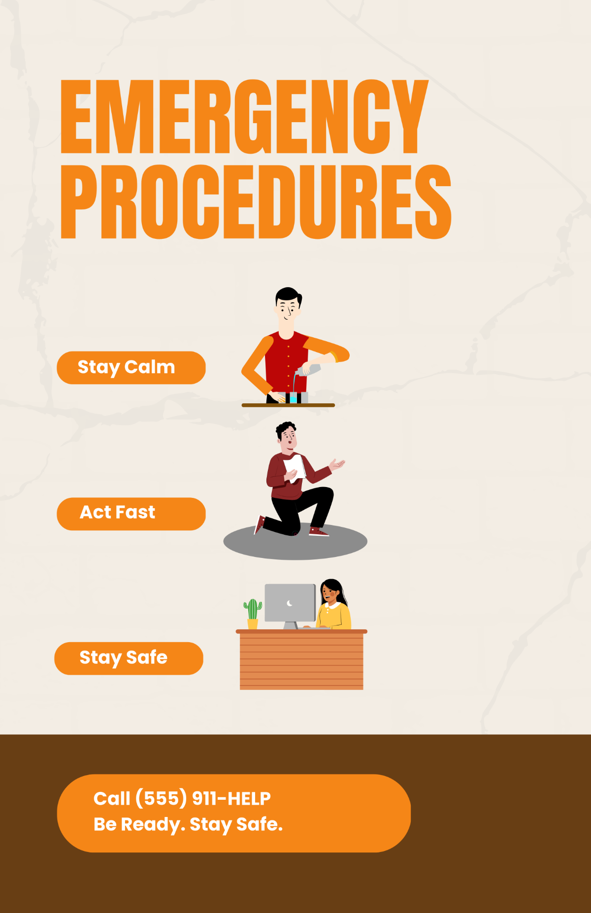 Free Emergency Procedures Poster Template to Edit Online Free Emergency Procedures Poster Template to Edit Online