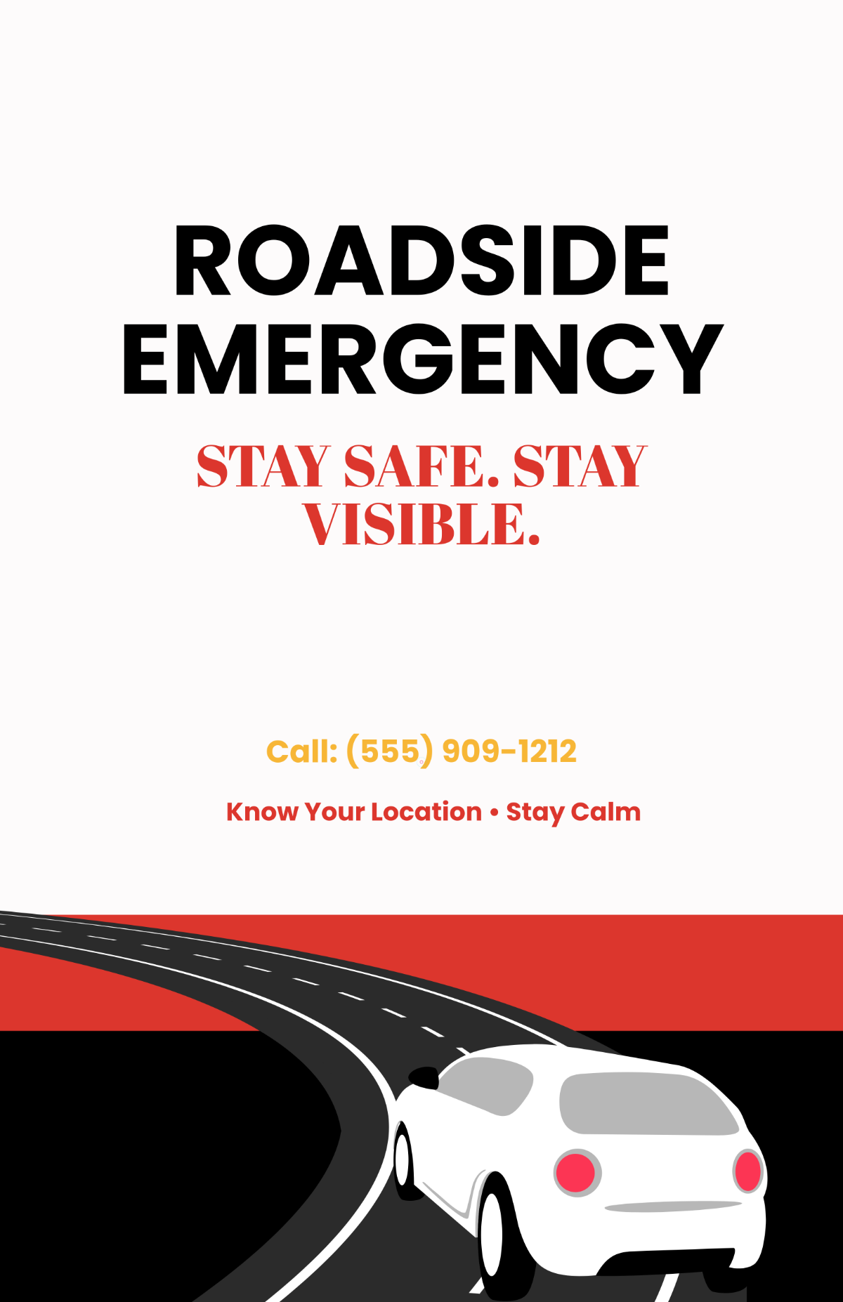 Free Roadside Emergency Poster Template to Edit Online Free Roadside Emergency Poster Template to Edit Online
