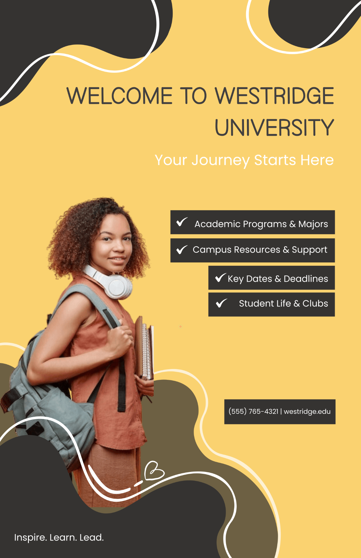 Free University Informational Poster Template to Edit Online Free University Informational Poster Template to Edit Online