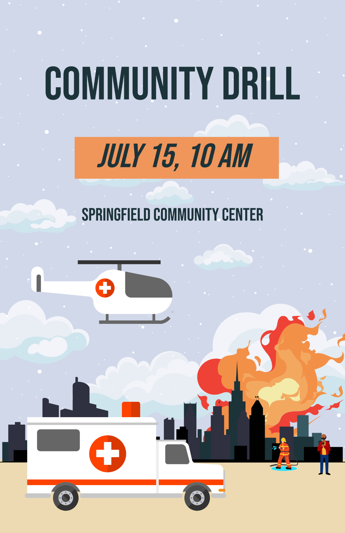 Free Modern Emergency Preparedness Poster Template to Edit Online Free Modern Emergency Preparedness Poster Template to Edit Online