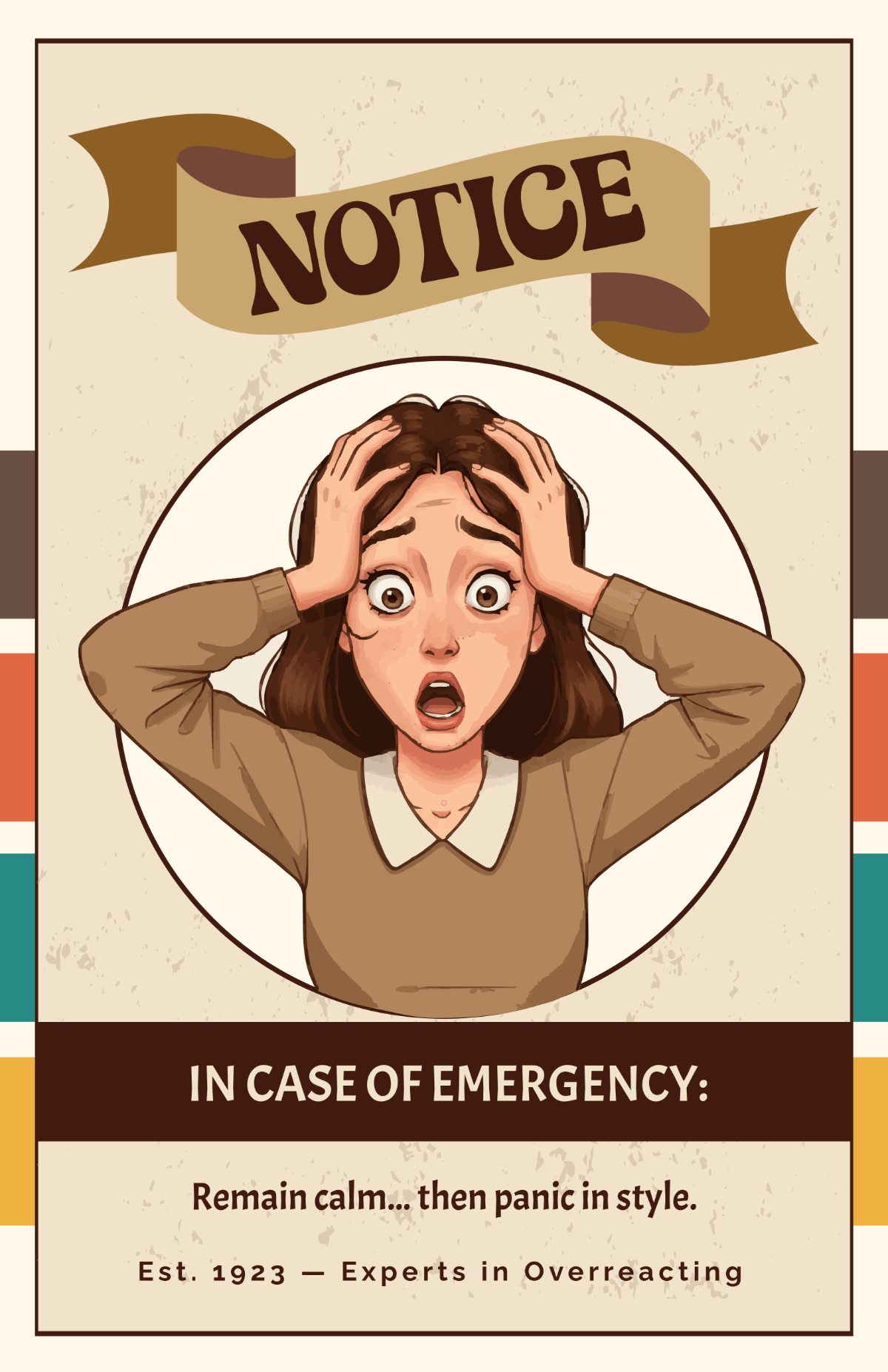 Free Vintage Funny Poster Design Template to Edit Online Free Vintage Funny Poster Design Template to Edit Online