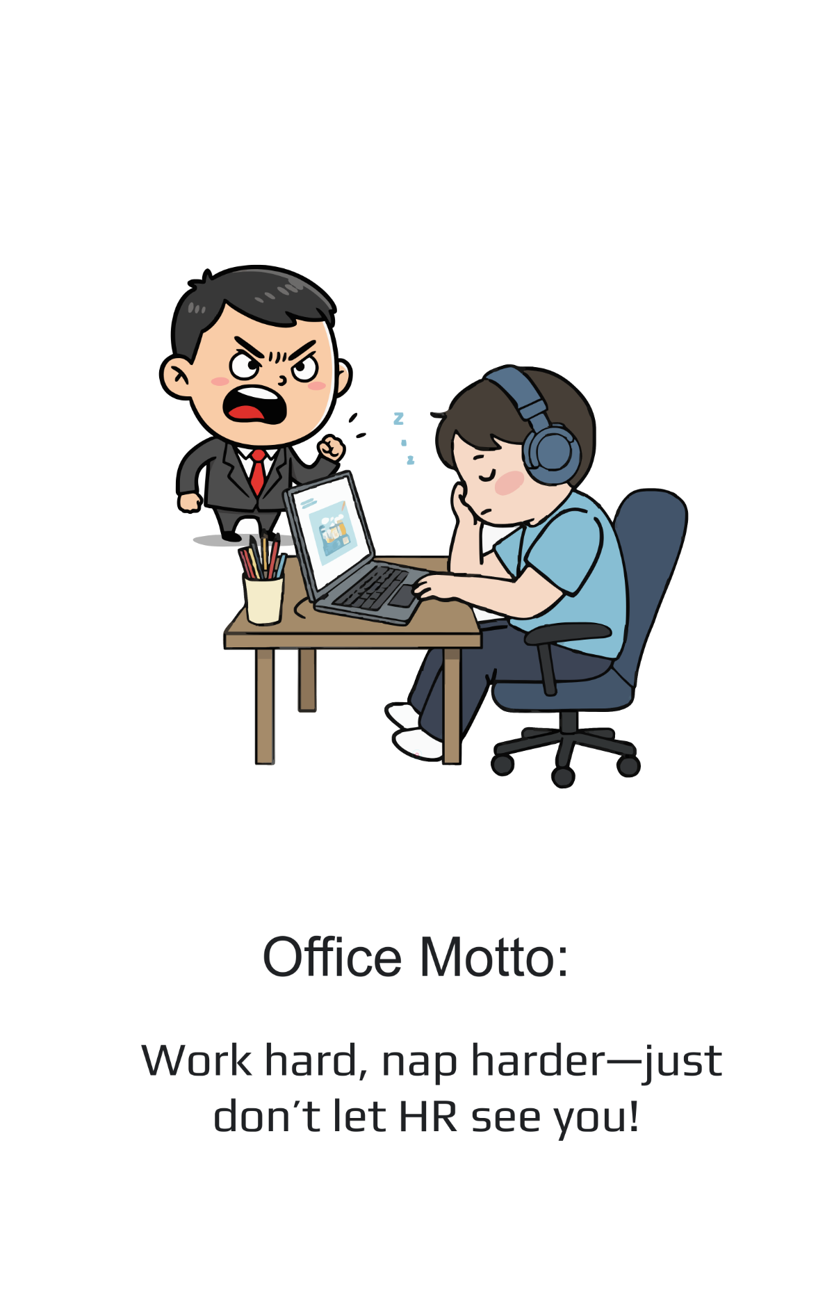Free Simple Funny Office Poster Template to Edit Online Free Simple Funny Office Poster Template to Edit Online