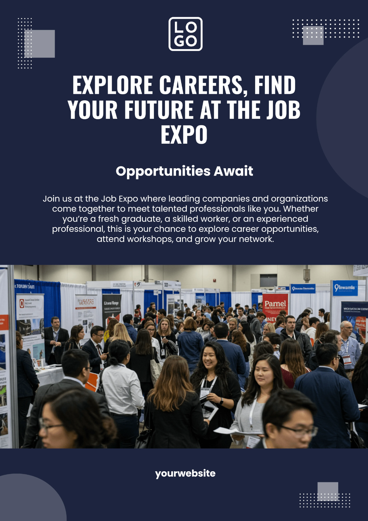 Free Job Expo Poster Template to Edit Online Free Job Expo Poster Template to Edit Online