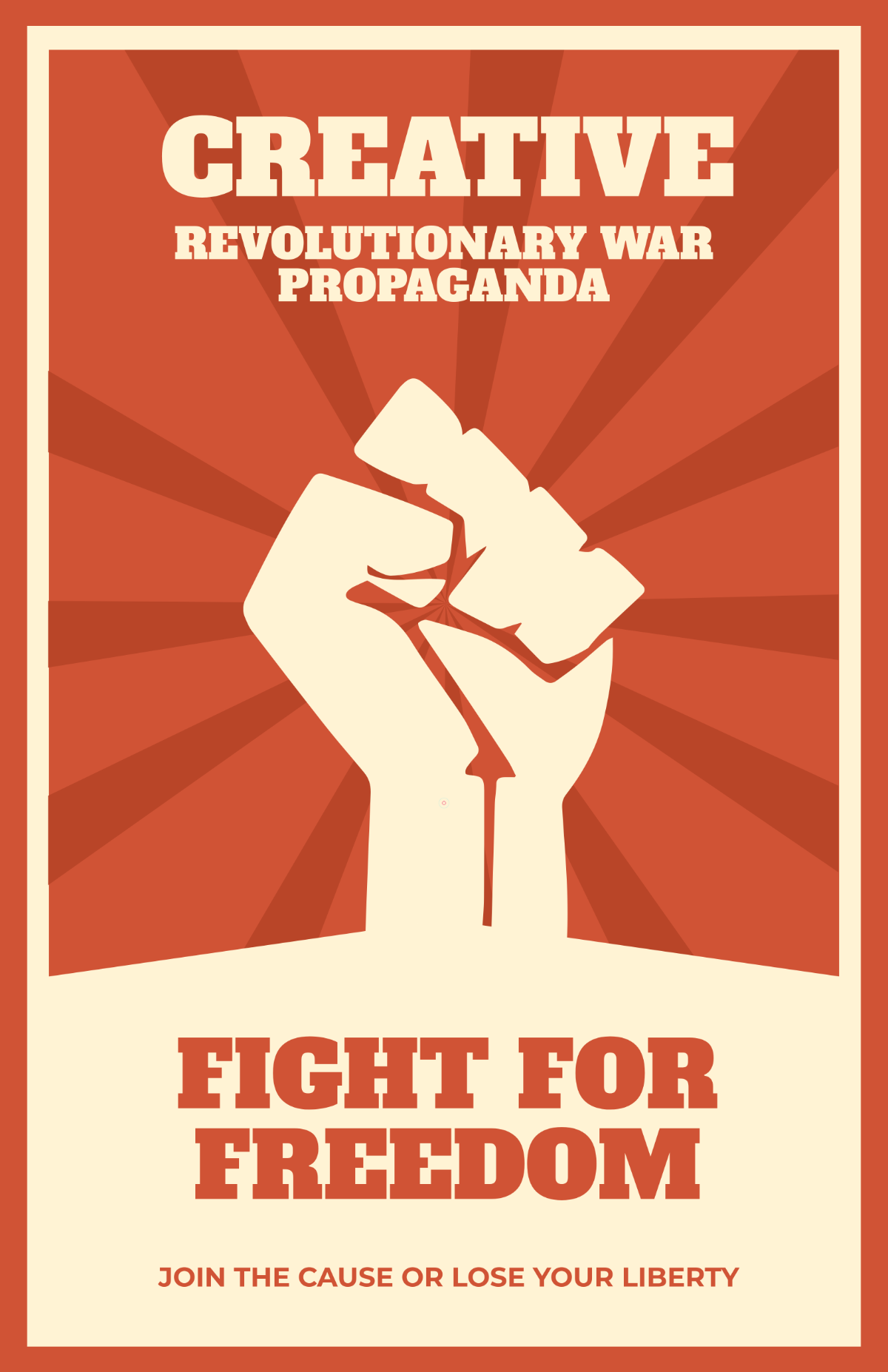Free Creative Revolutionary War Propaganda Poster Template to Edit Online Free Creative Revolutionary War Propaganda Poster Template to Edit Online