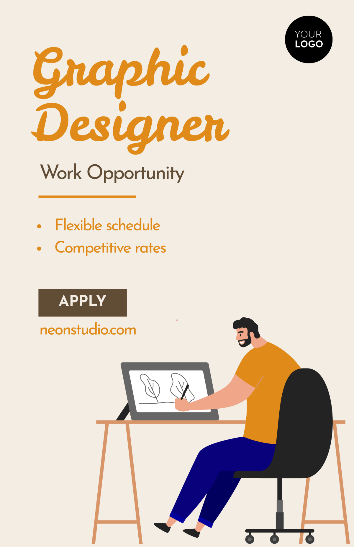 Free Graphic Design Work Poster Template to Edit Online Free Graphic Design Work Poster Template to Edit Online