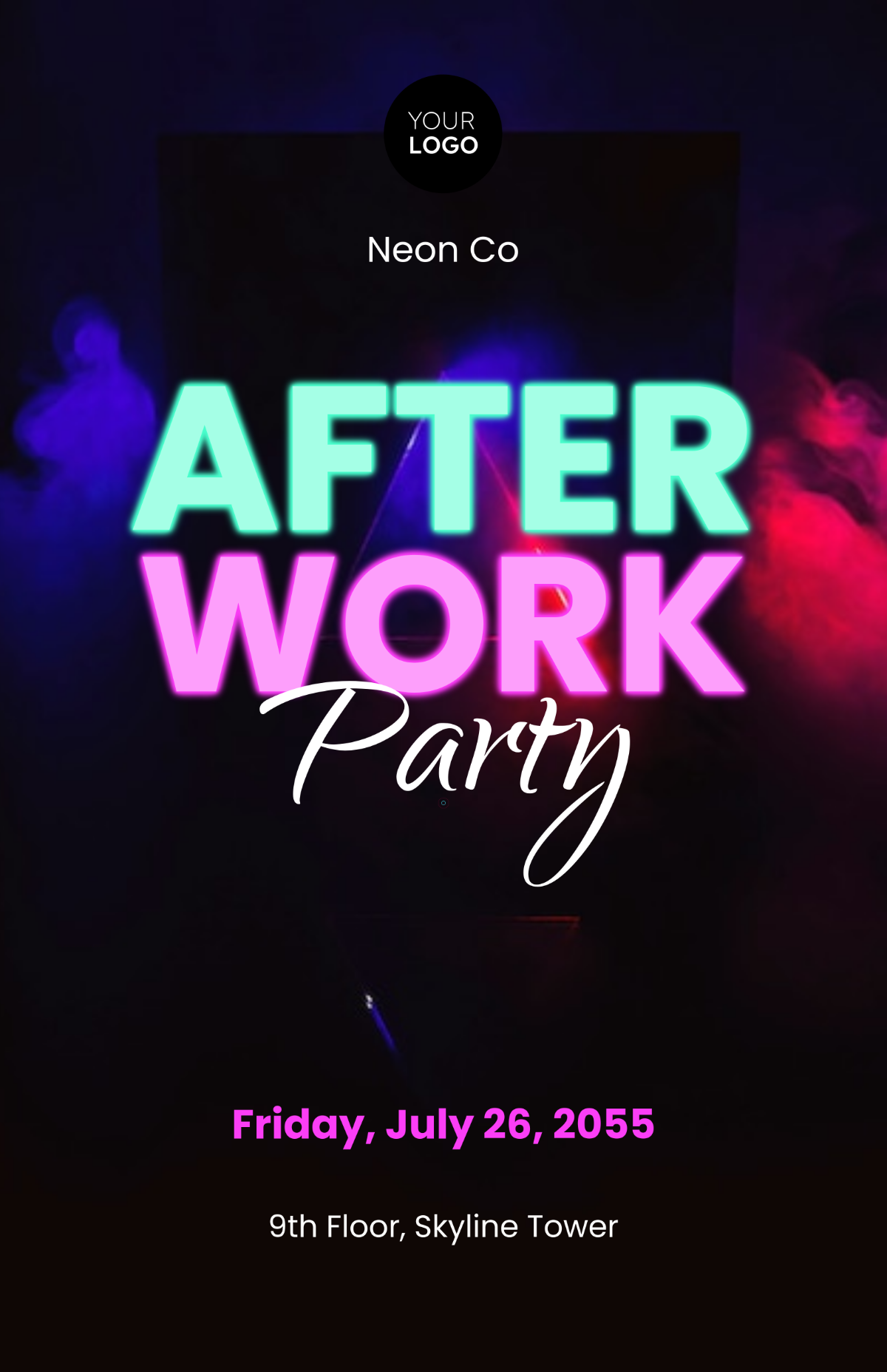 Free After Work Party Poster Template to Edit Online Free After Work Party Poster Template to Edit Online