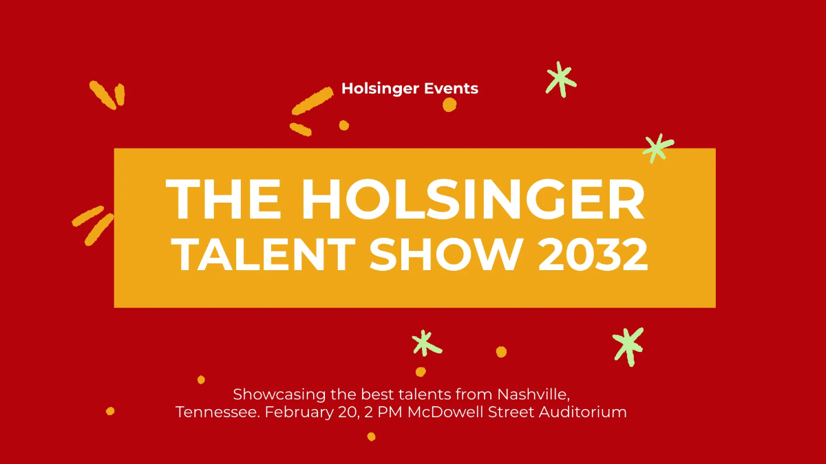 Talent Show Facebook Event Cover Template