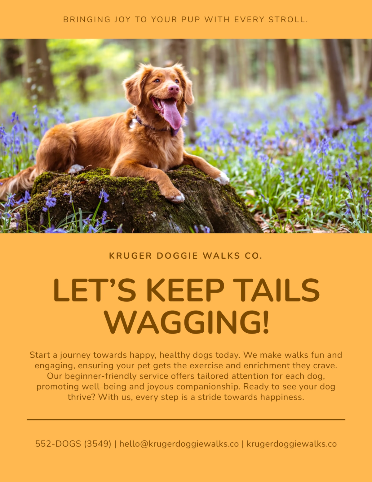 Free Simple Beginner Dog Walker Flyer Template to Edit Online Free Simple Beginner Dog Walker Flyer Template to Edit Online
