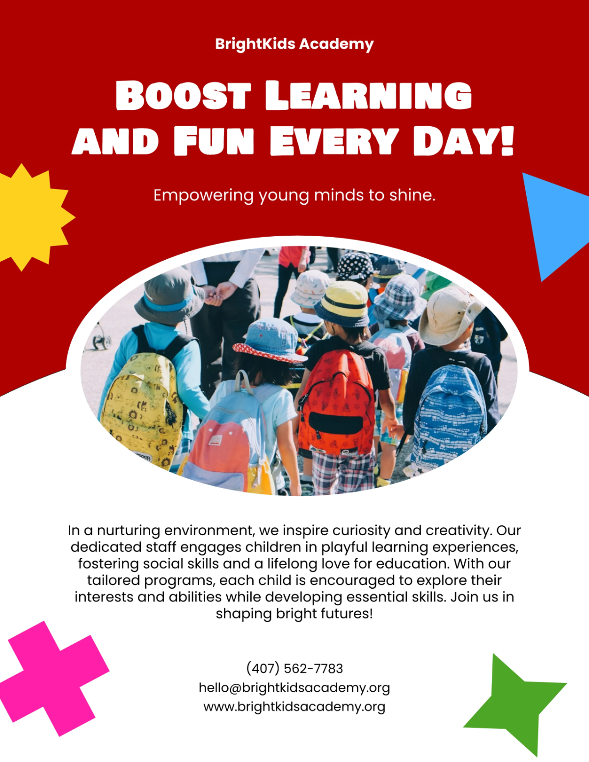 Free Red Child Care Preschool Flyer Template to Edit Online Free Red Child Care Preschool Flyer Template to Edit Online